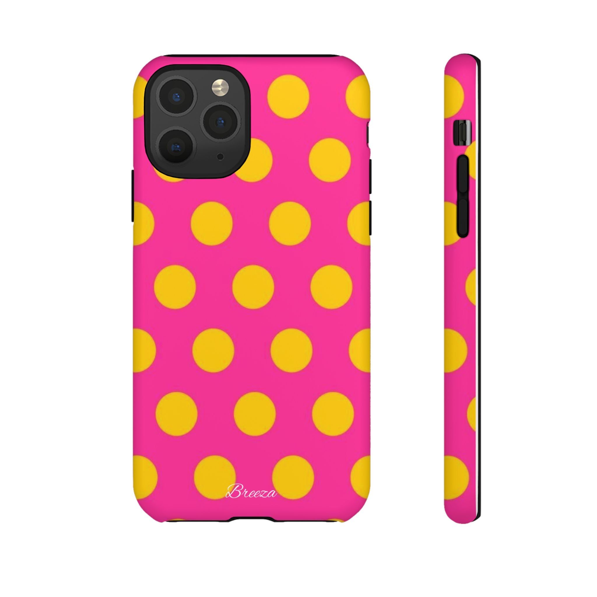 Pink & Yellow Dot Phone Case
