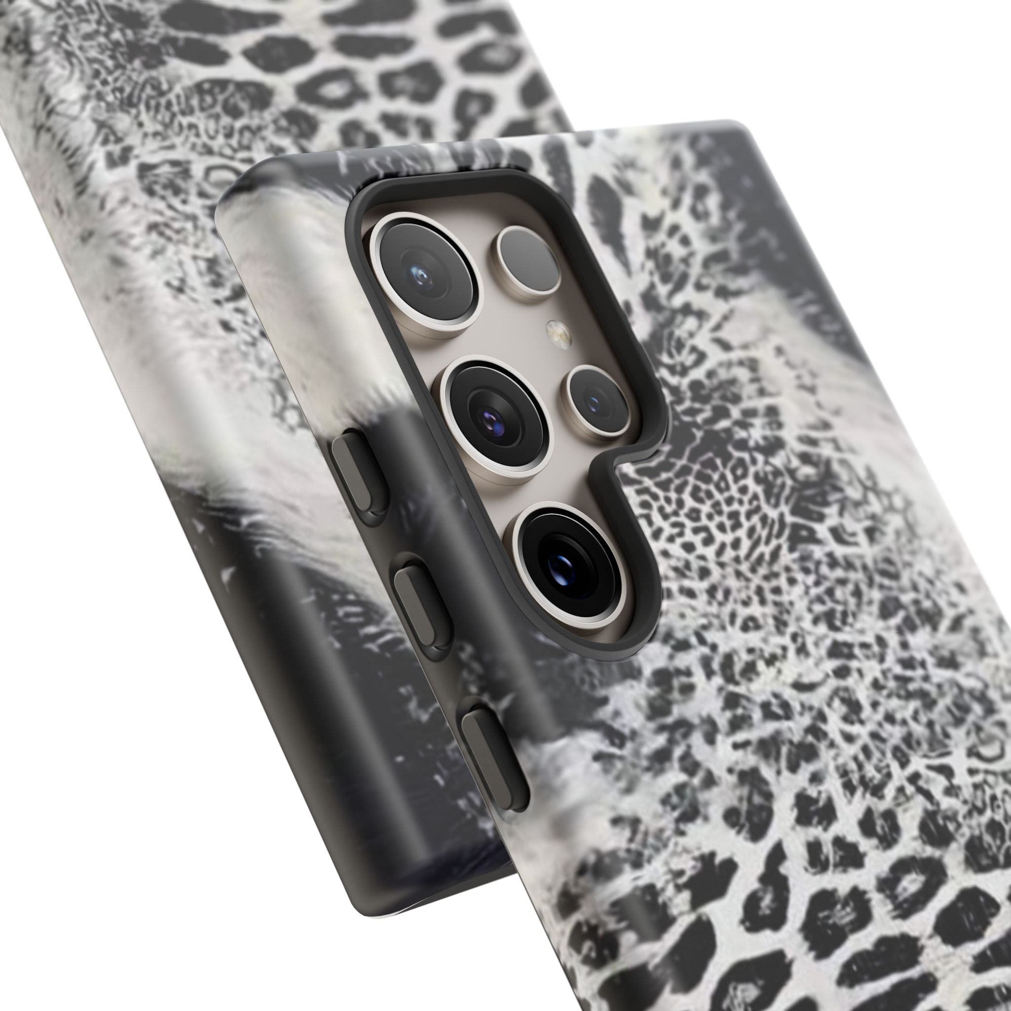 Black & White Leopard Print