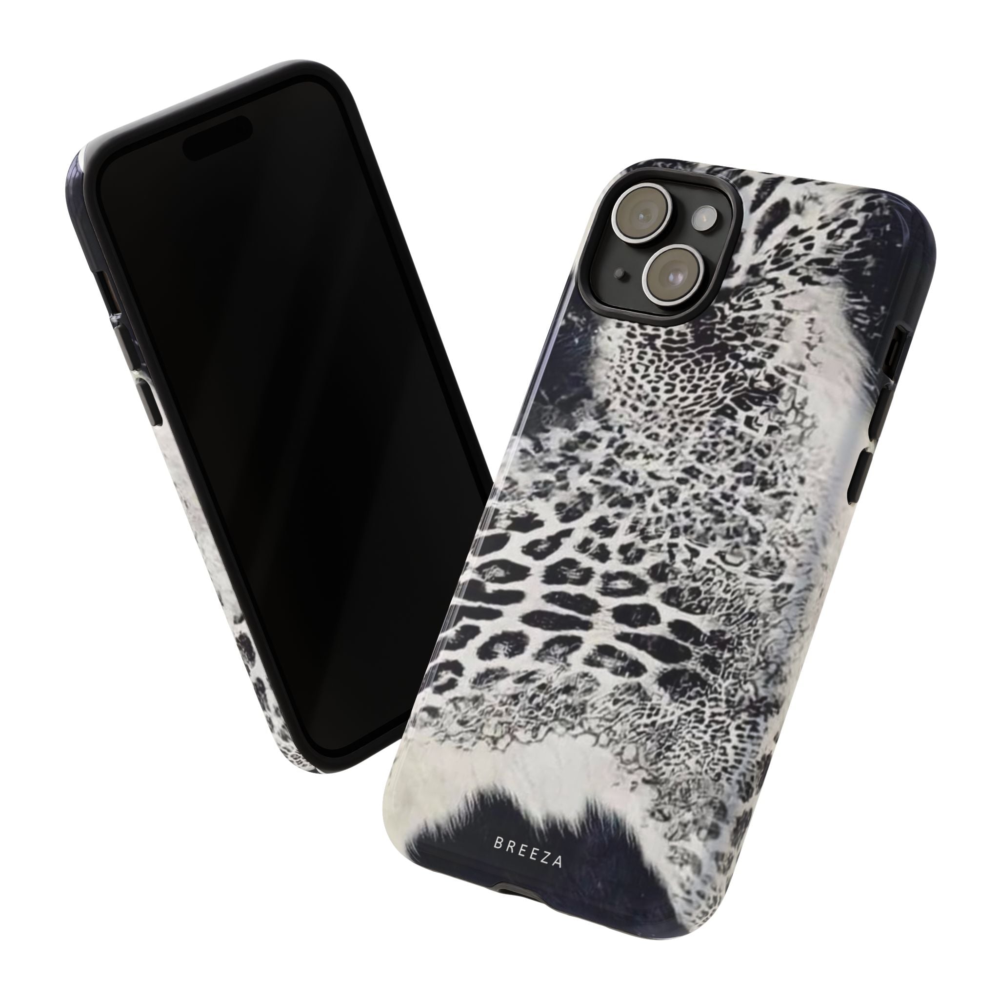 Black & White Leopard Print