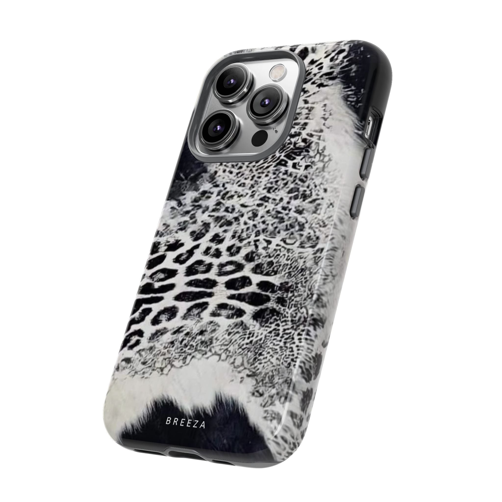 Black & White Leopard Print