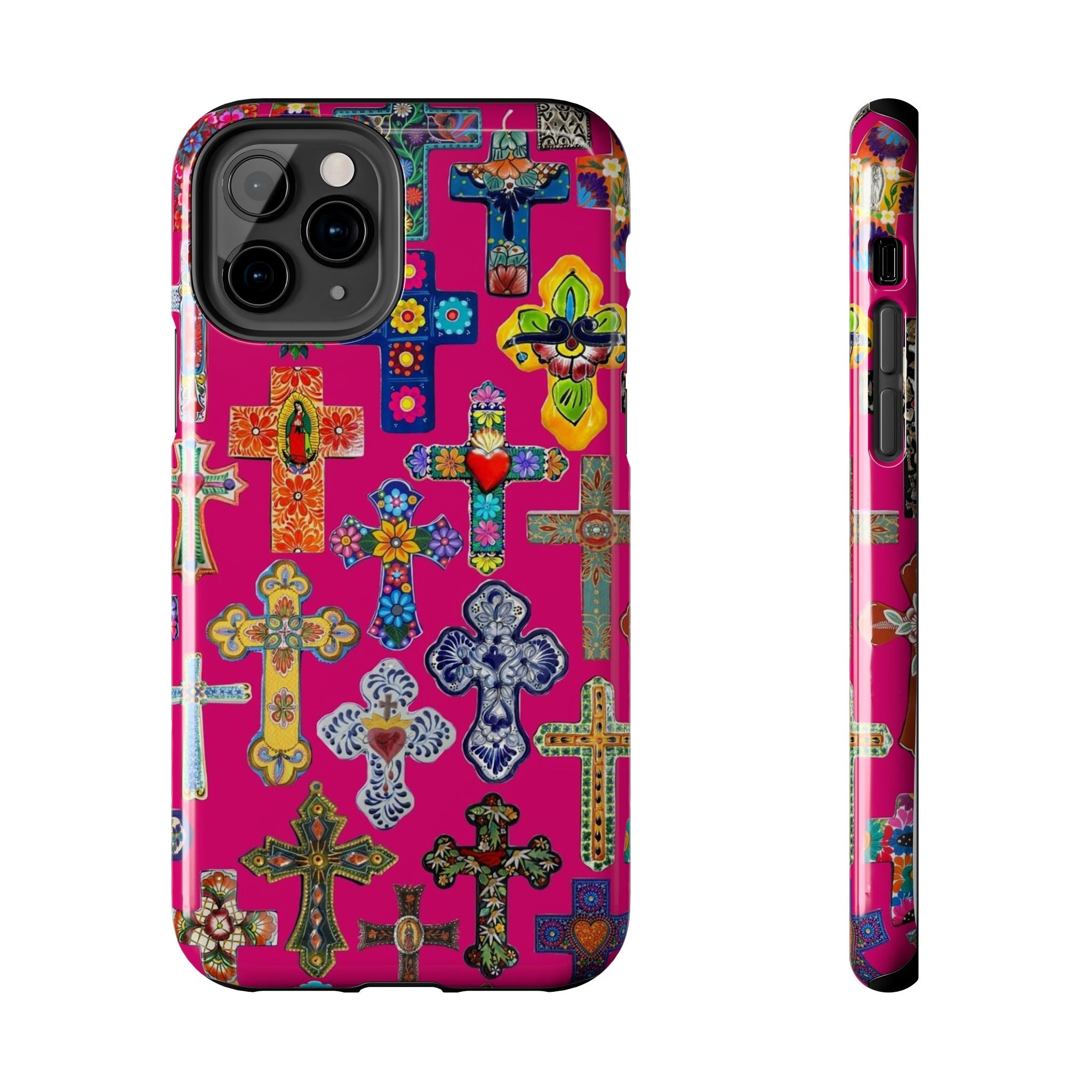 Pink Cross Phone Case