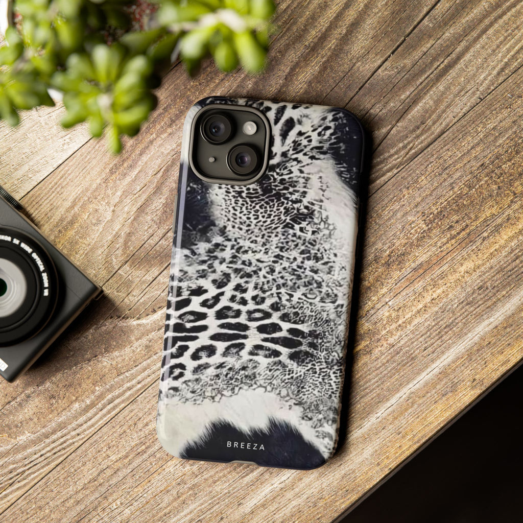 Black & White Leopard Print