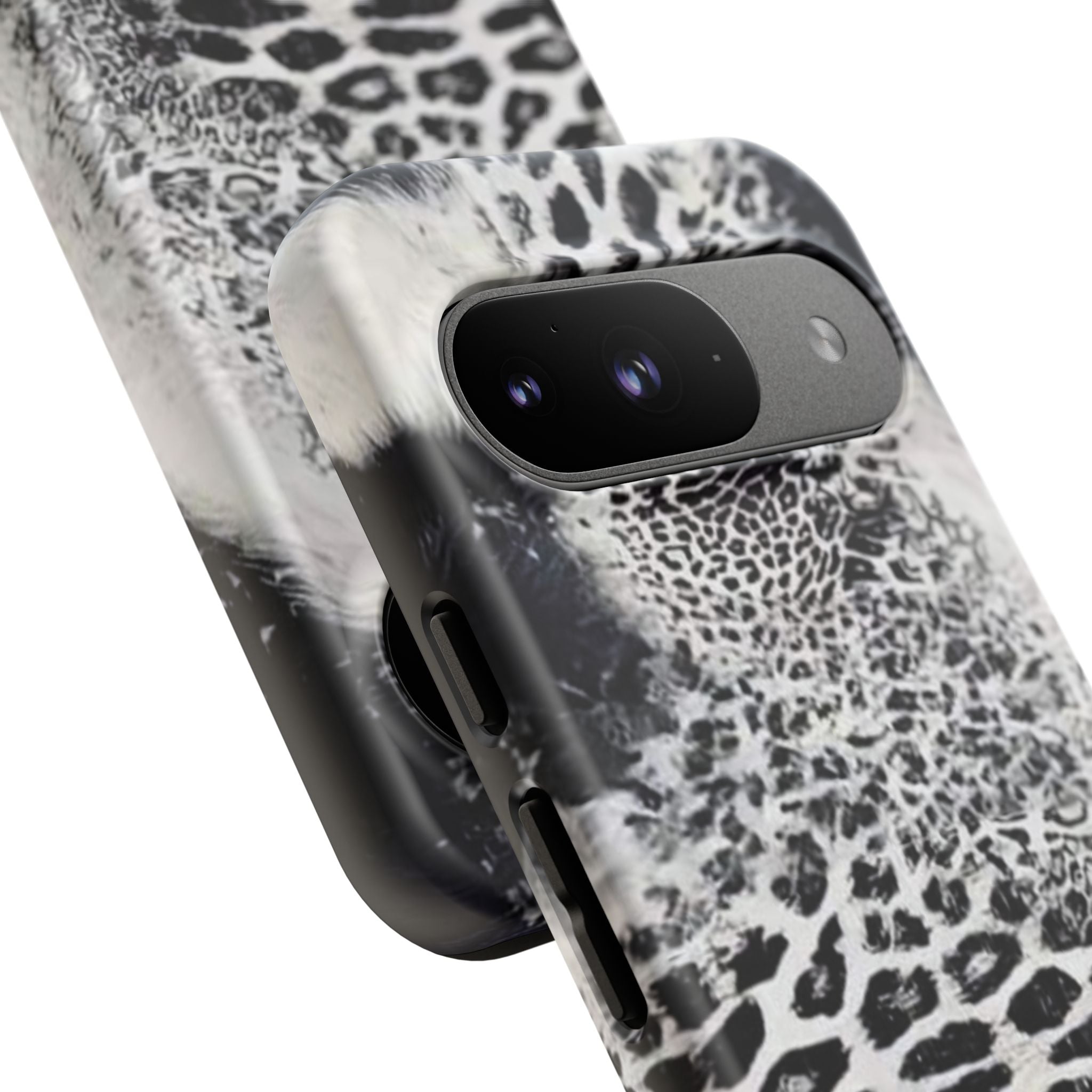 Black & White Leopard Print