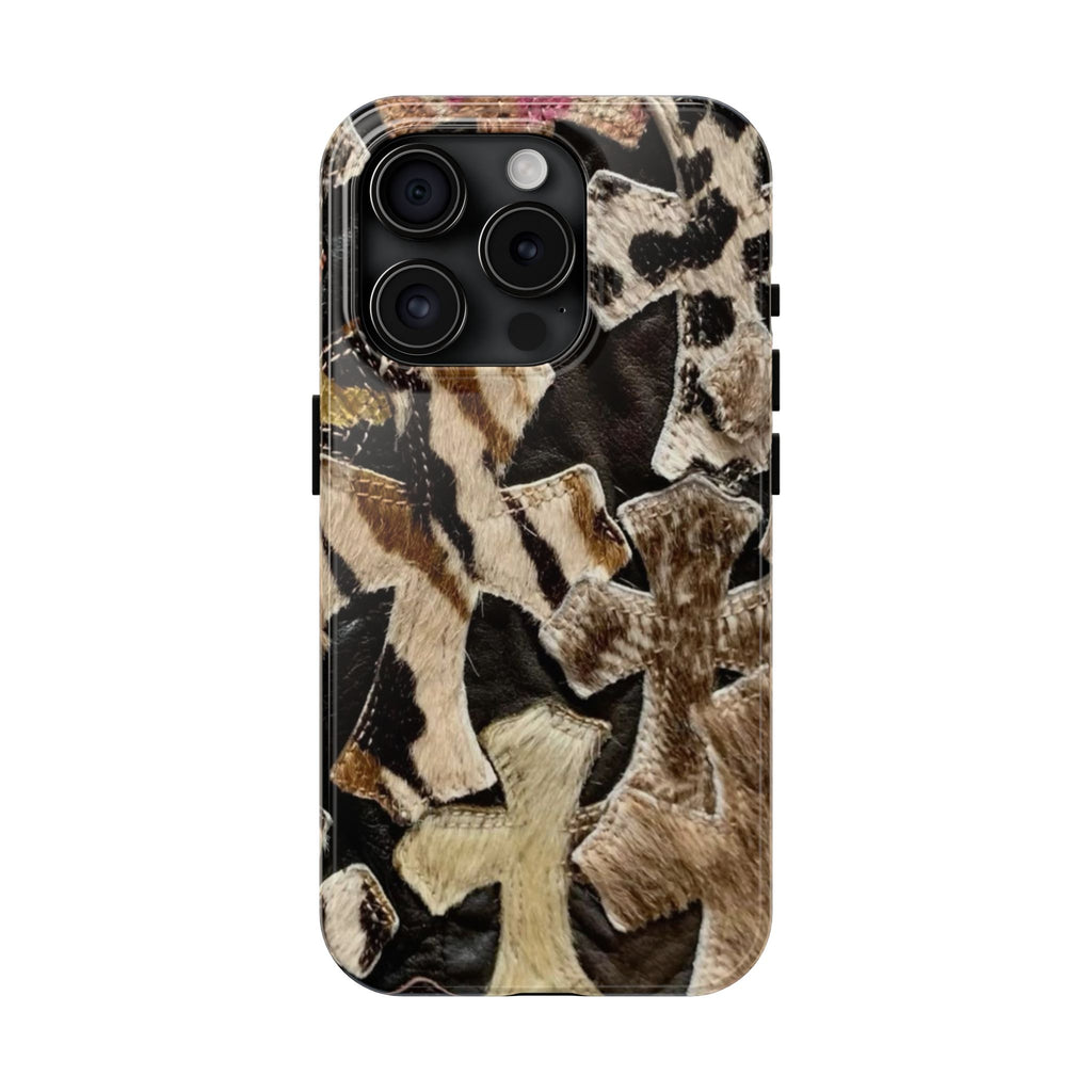 Chrome Heart Inspired Print Phone Case