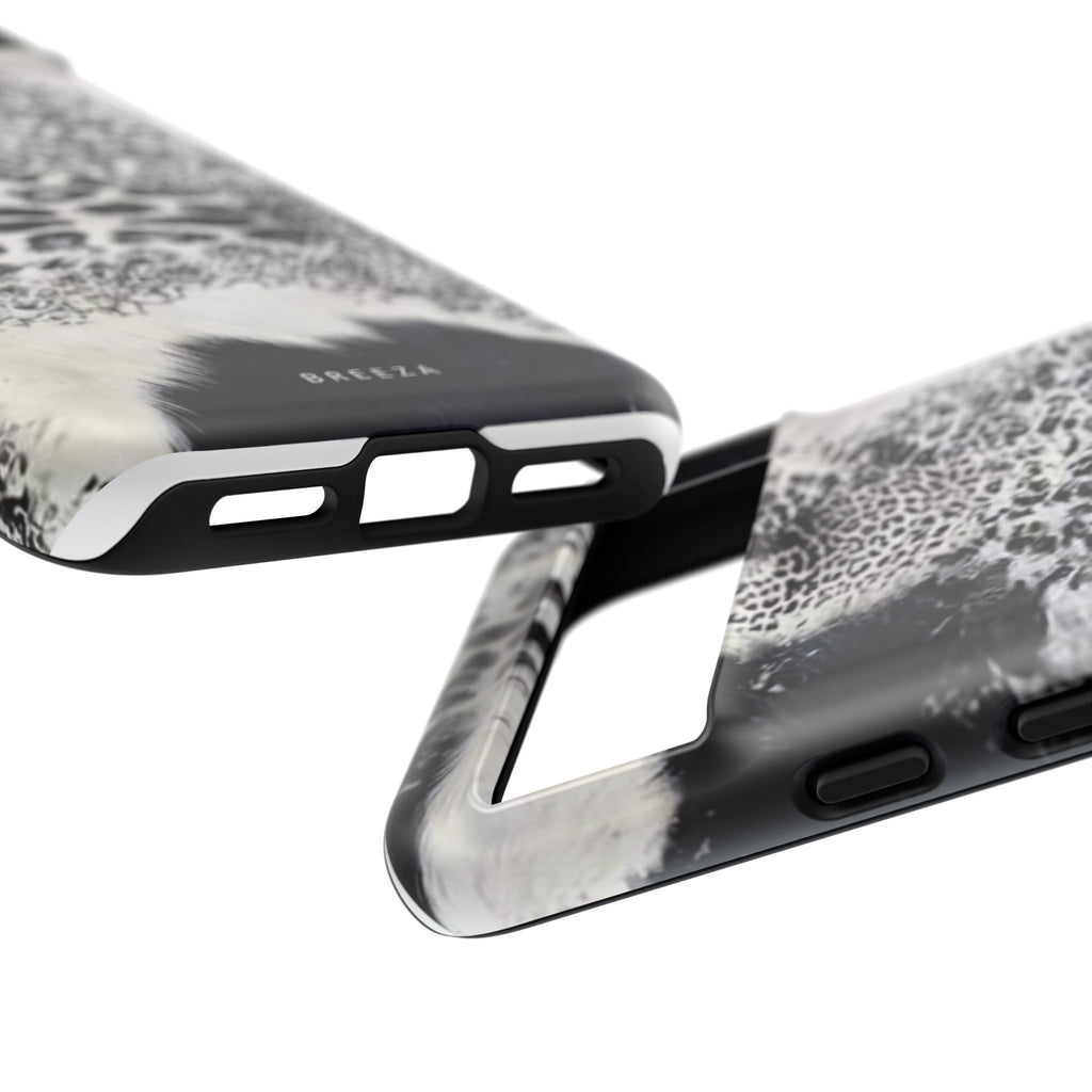 Black & White Leopard Print