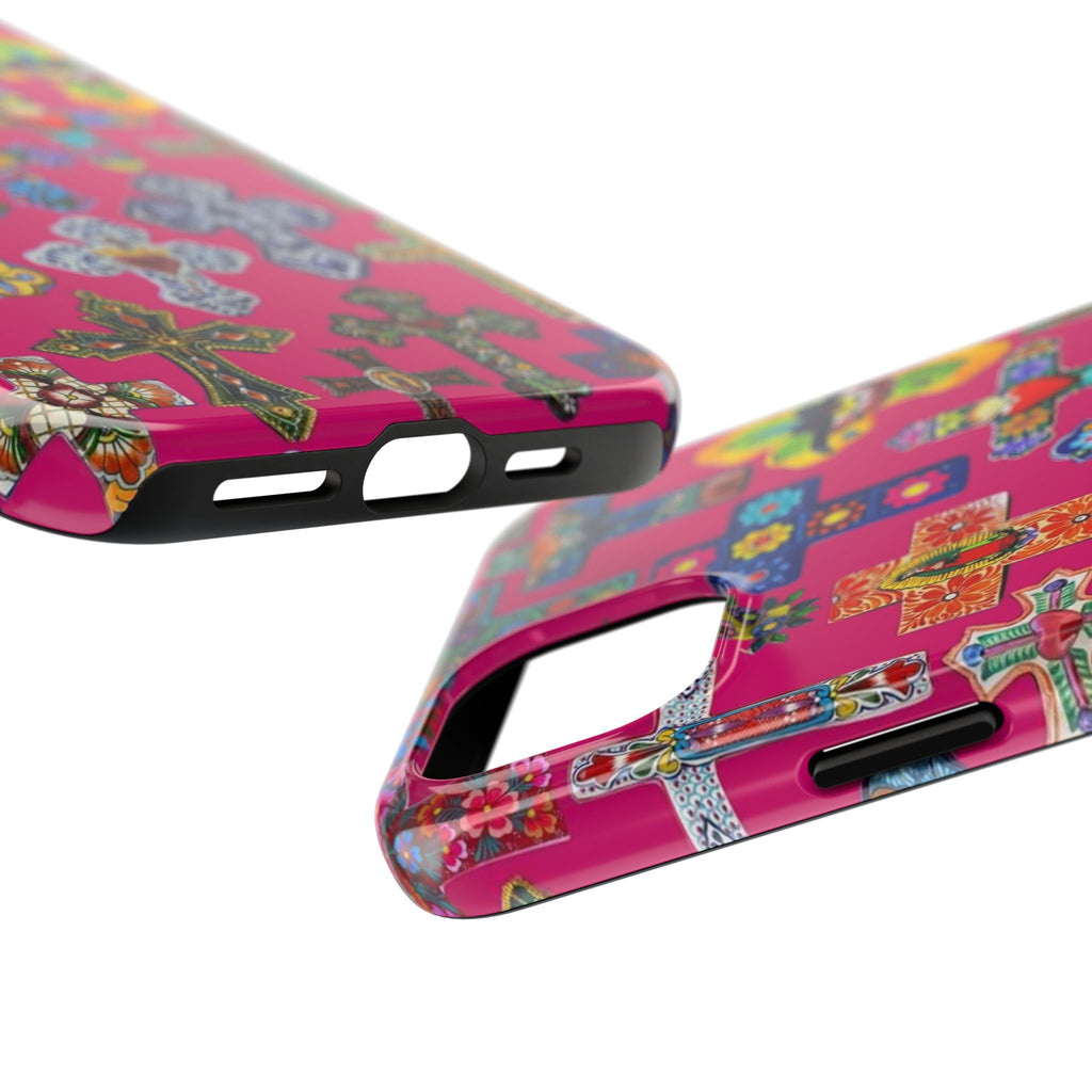 Pink Cross Phone Case