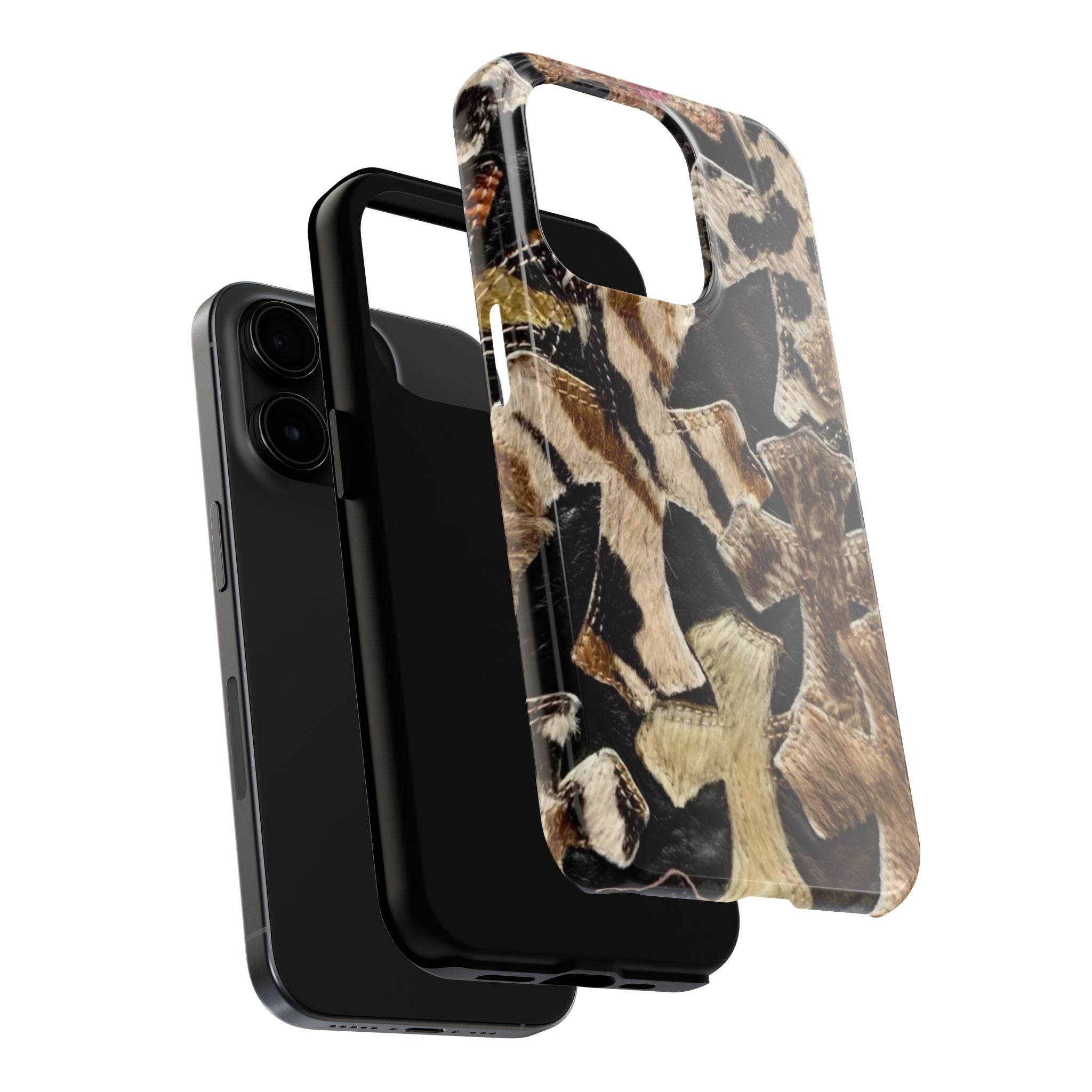 Chrome Heart Inspired Print Phone Case