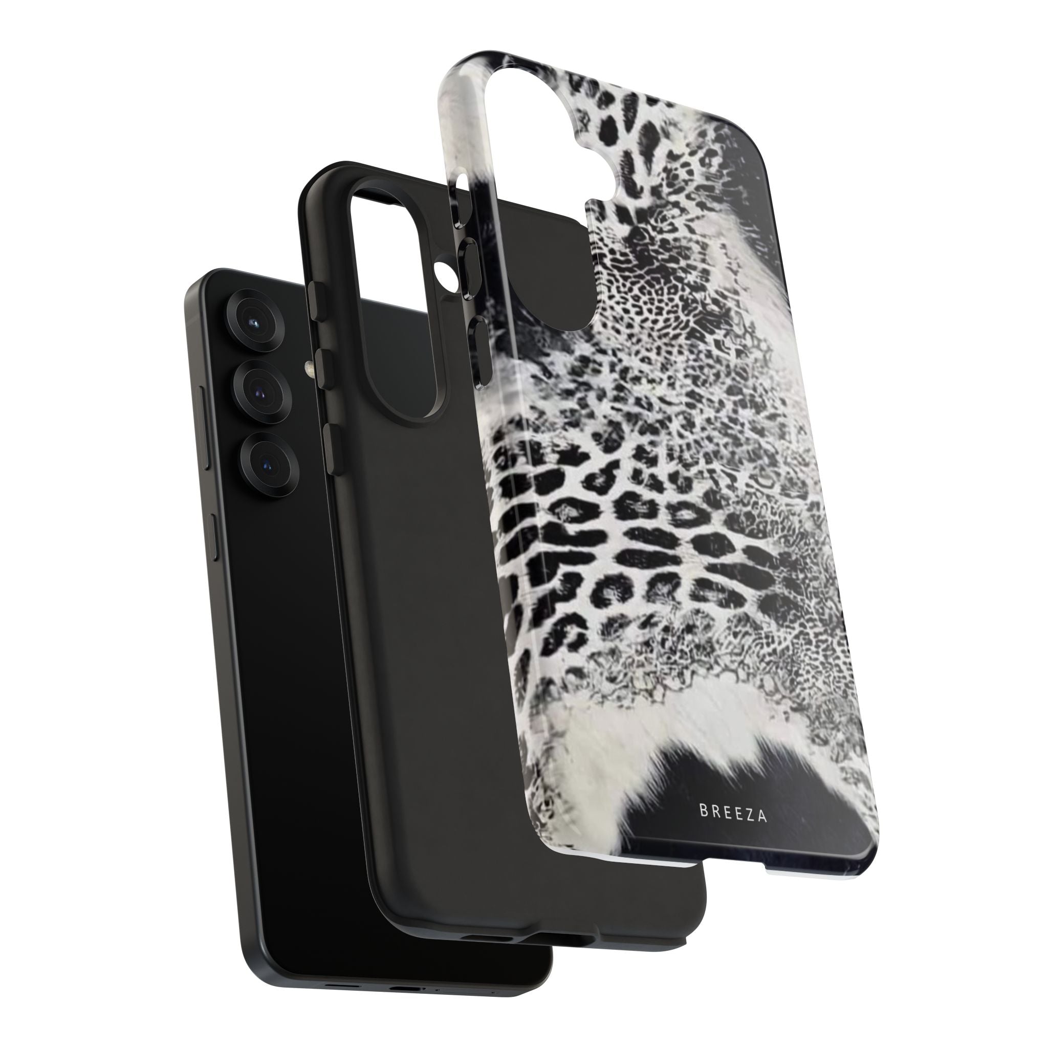 Black & White Leopard Print