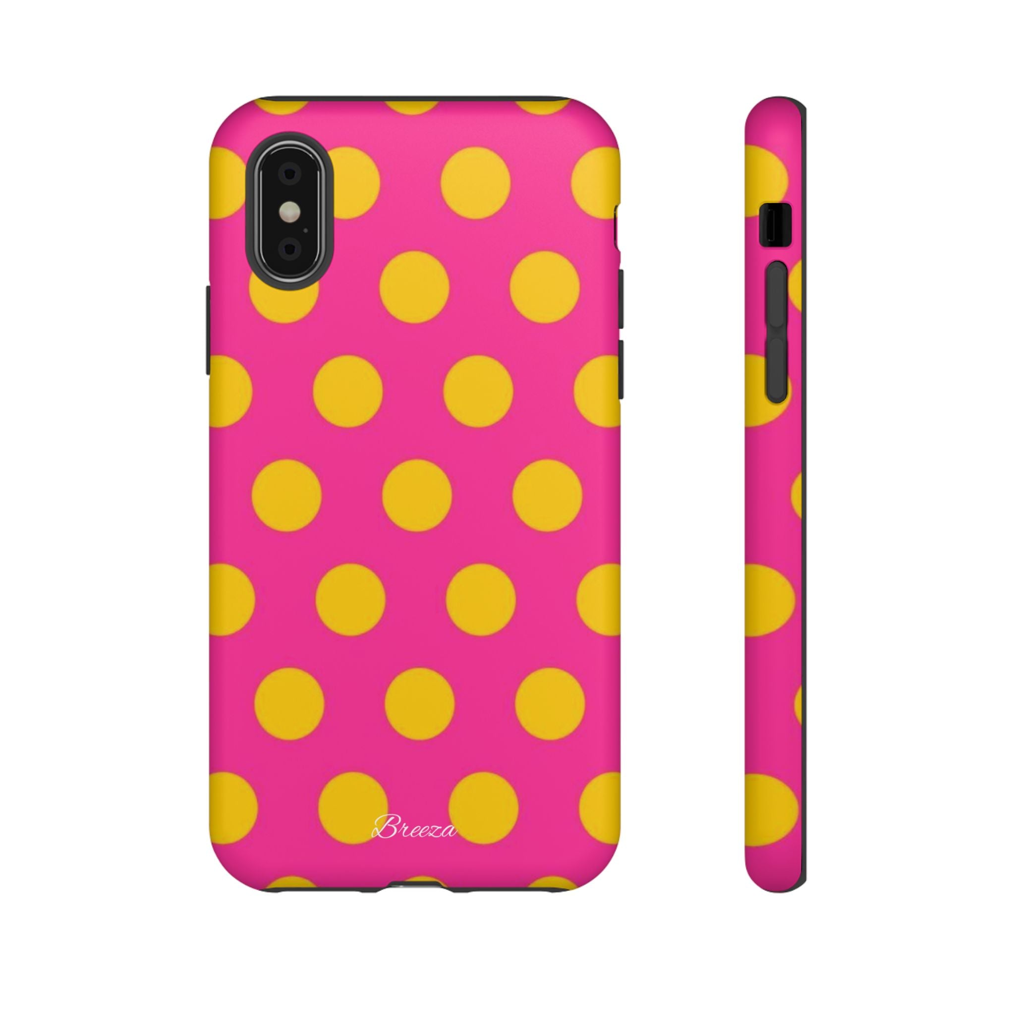 Pink & Yellow Dot Phone Case