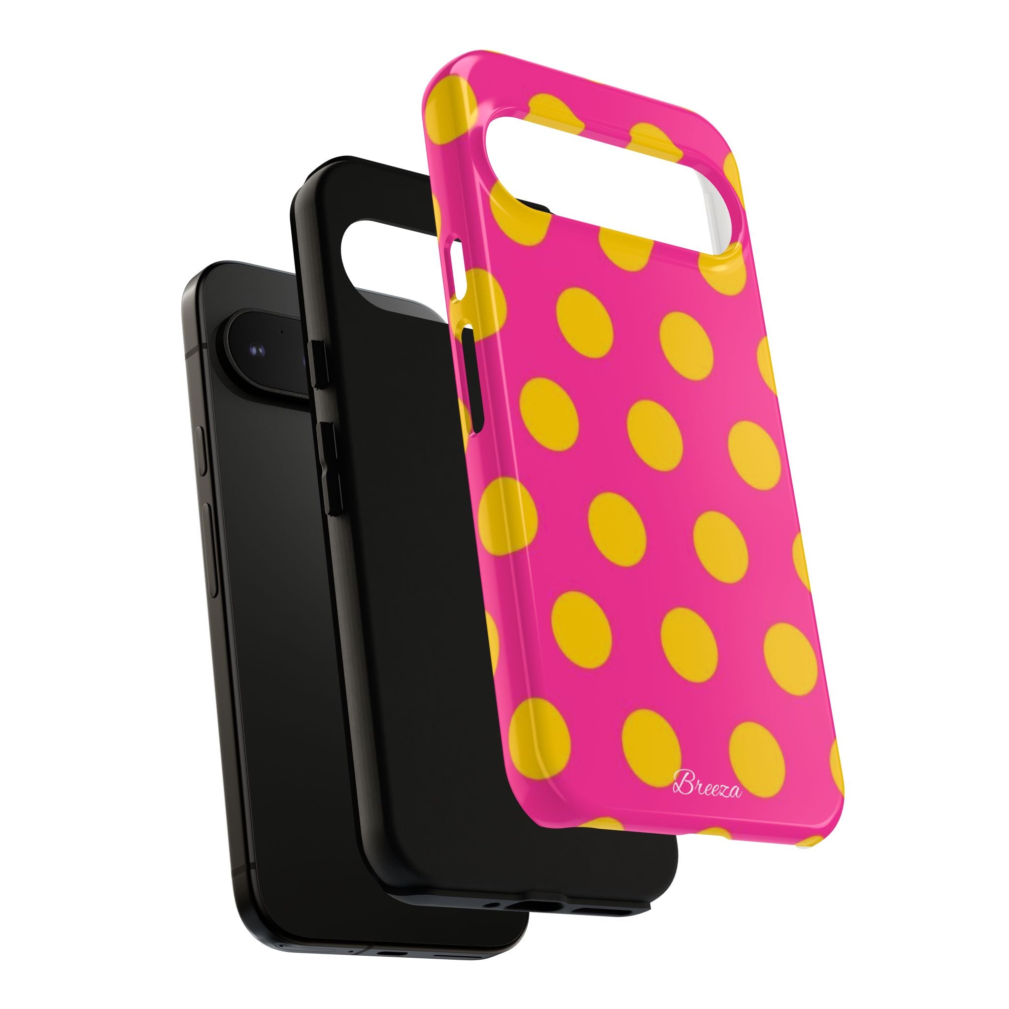 Pink & Yellow Dot Phone Case