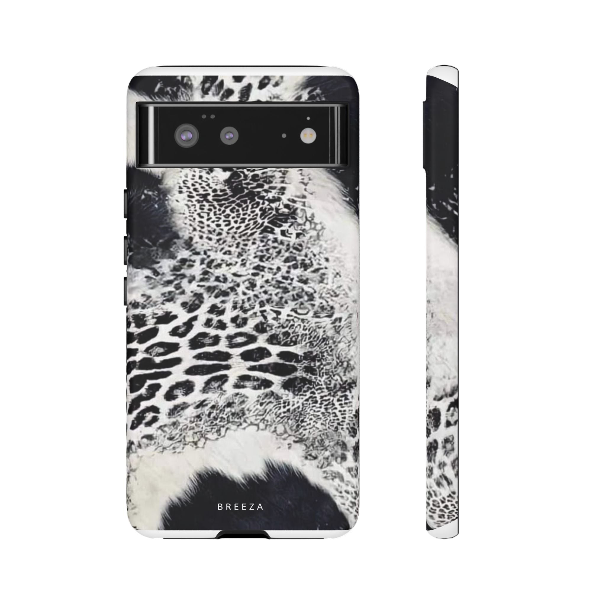 Black & White Leopard Print