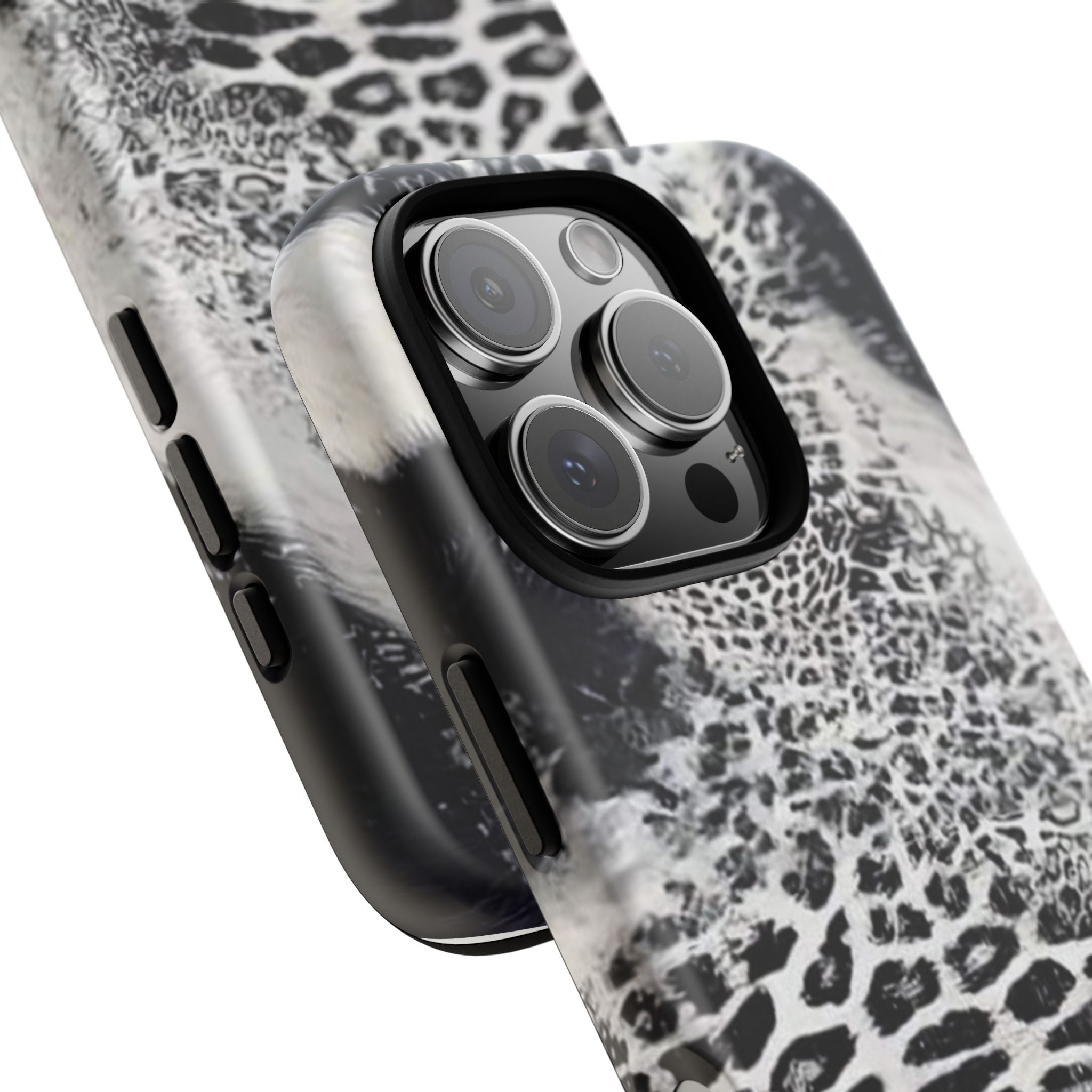 Black & White Leopard Print