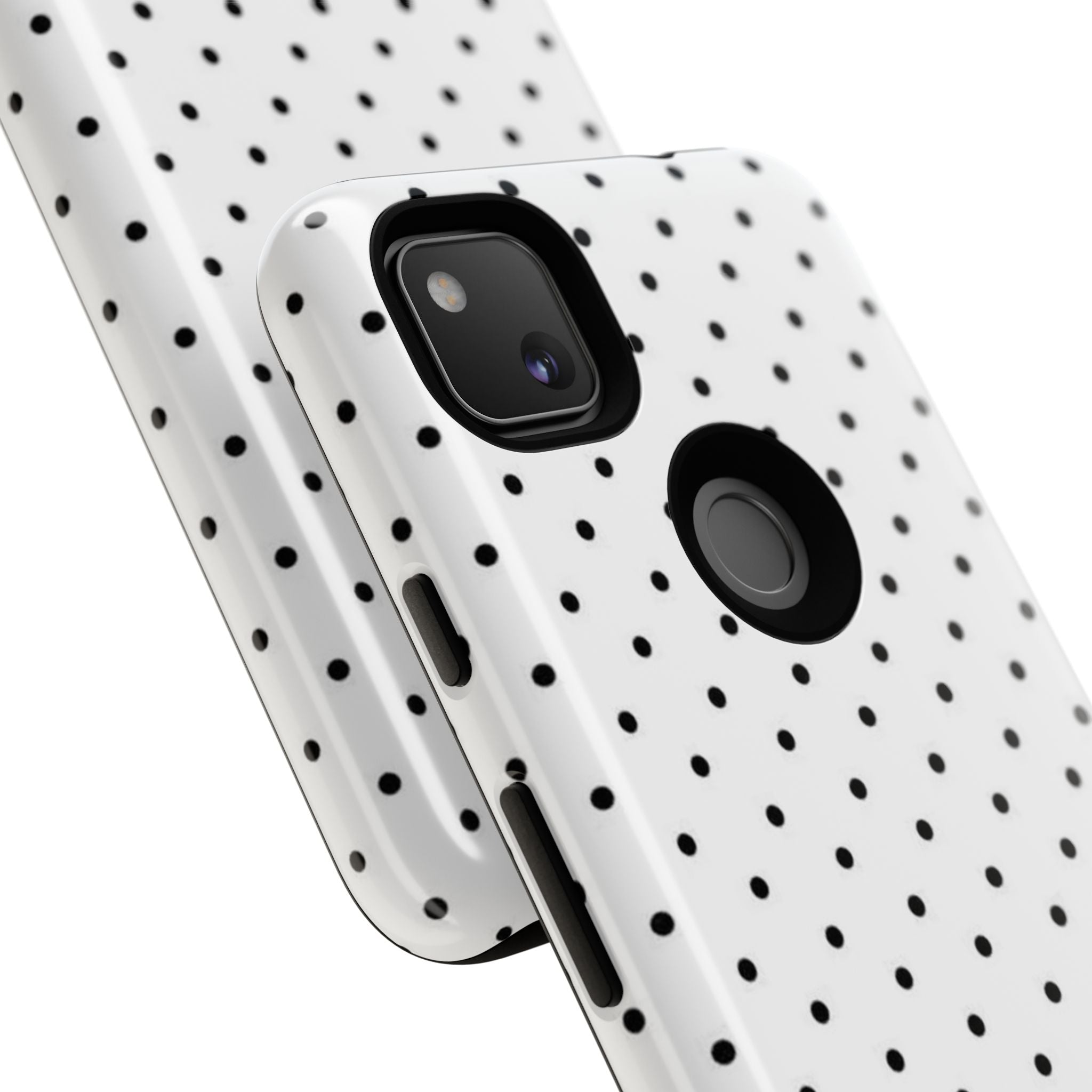 White & Black Polka Dot Phone Case