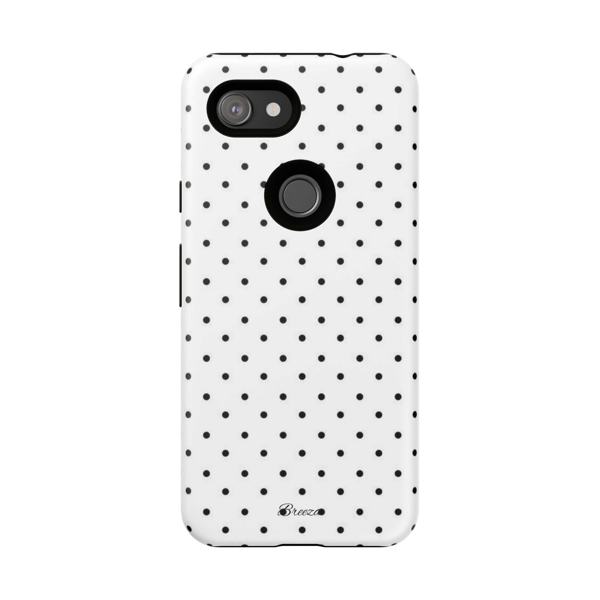 White & Black Polka Dot Phone Case
