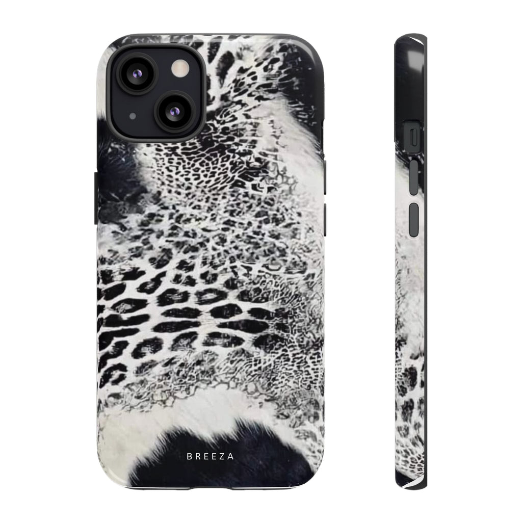 Black & White Leopard Print