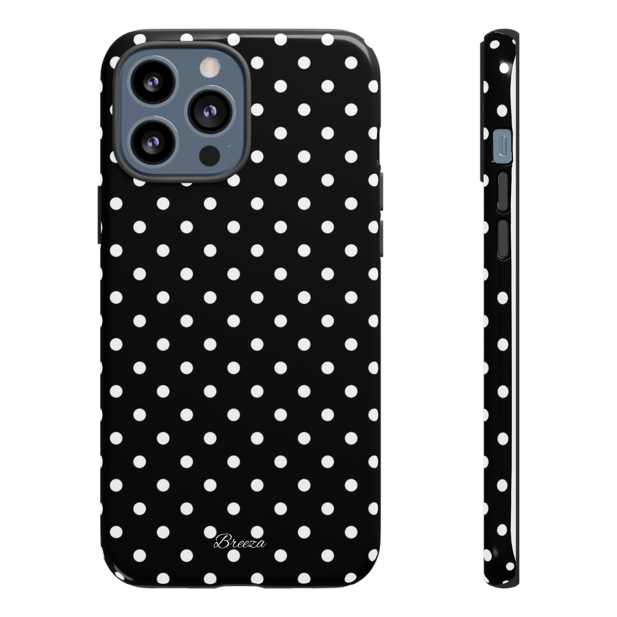 Black & White Polka Dot Phone Case
