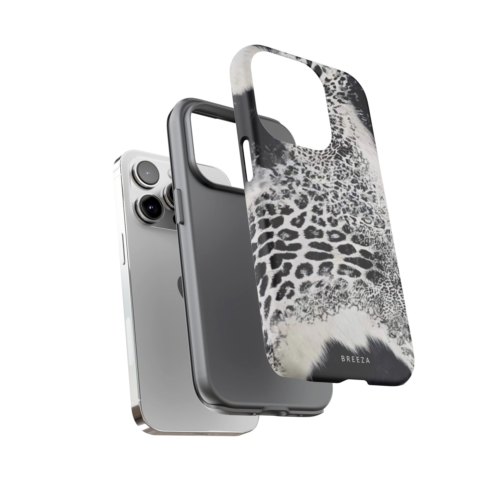 Black & White Leopard Print