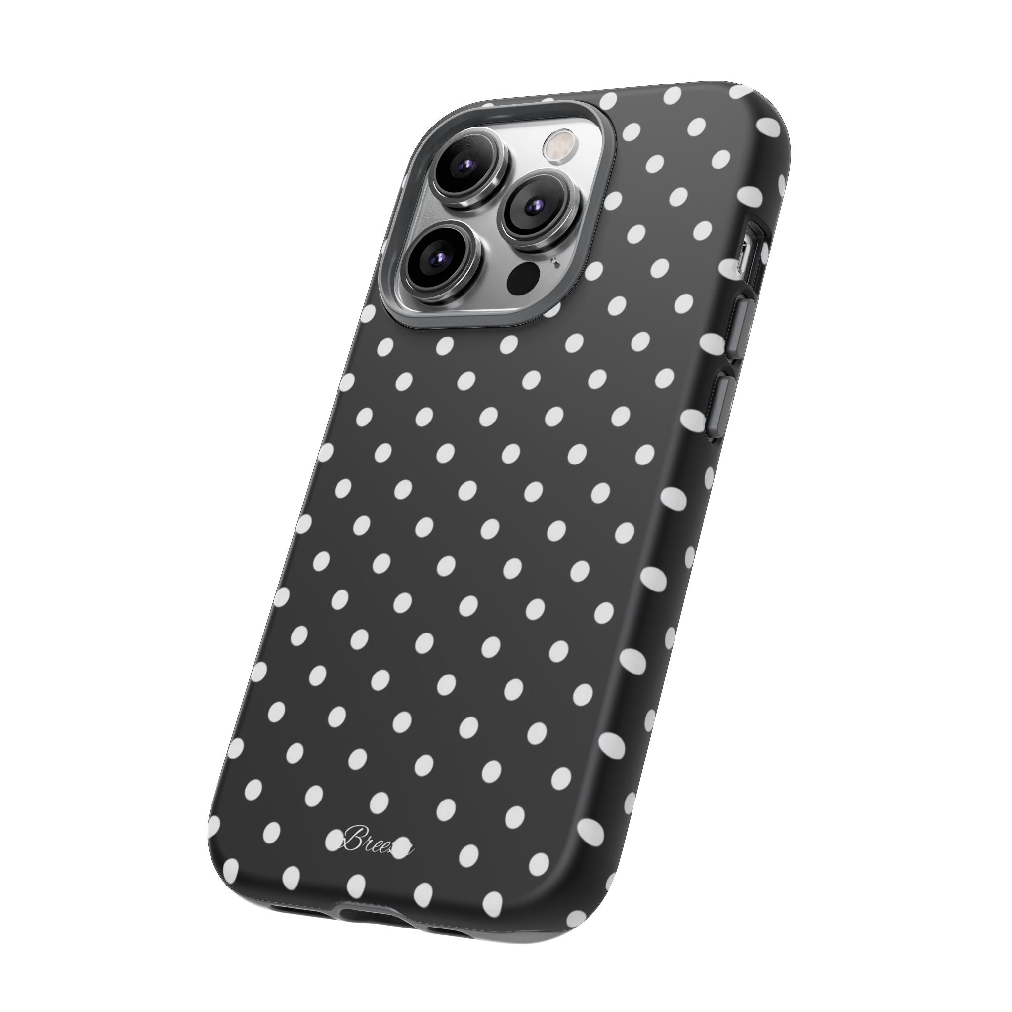 Black & White Polka Dot Phone Case