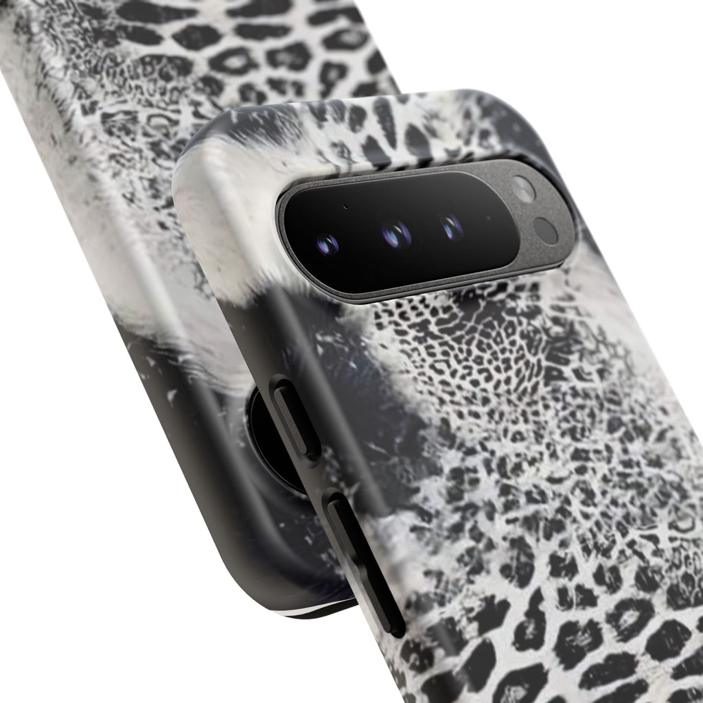 Black & White Leopard Print