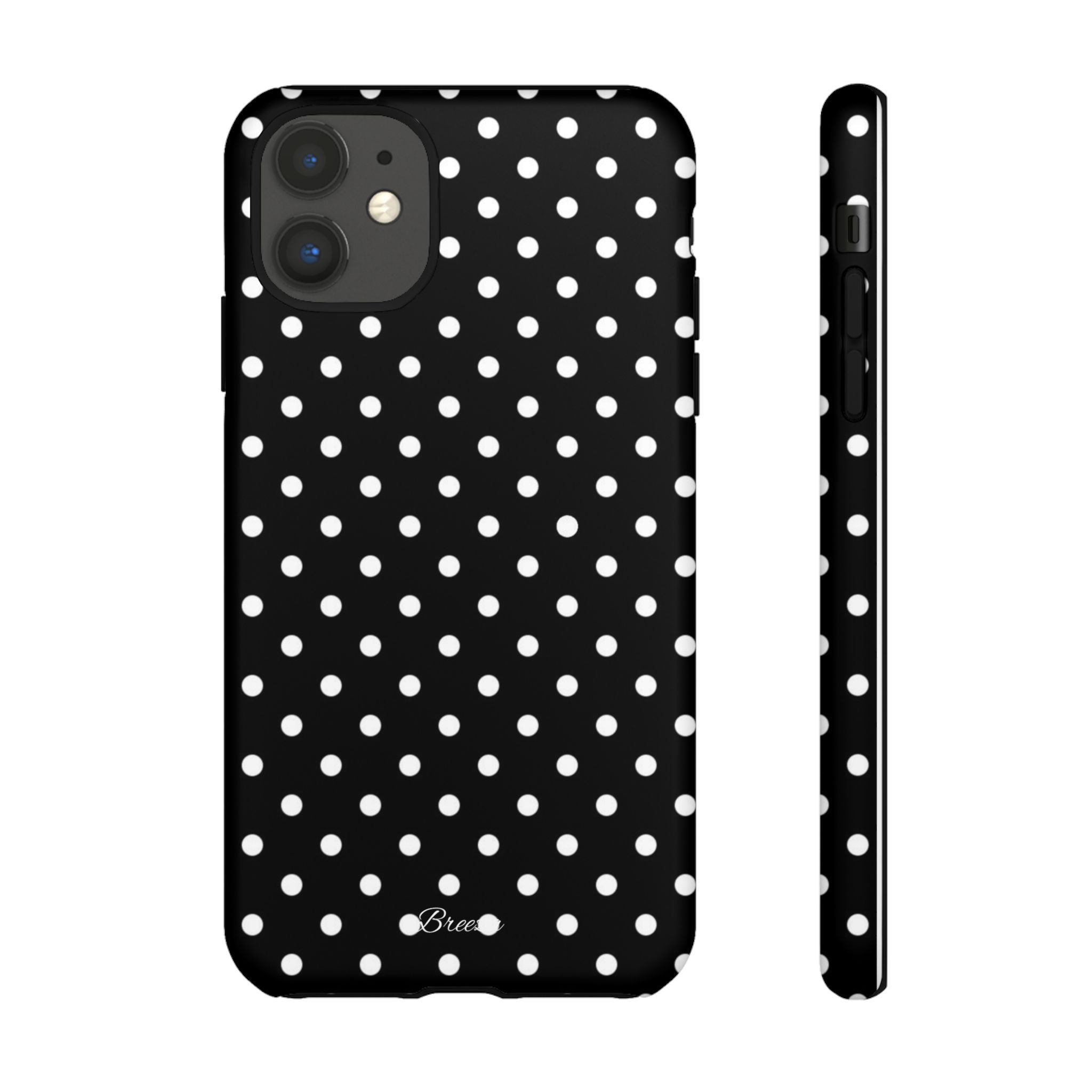Black & White Polka Dot Phone Case