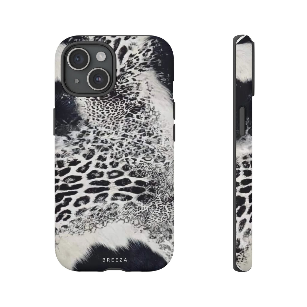 Black & White Leopard Print