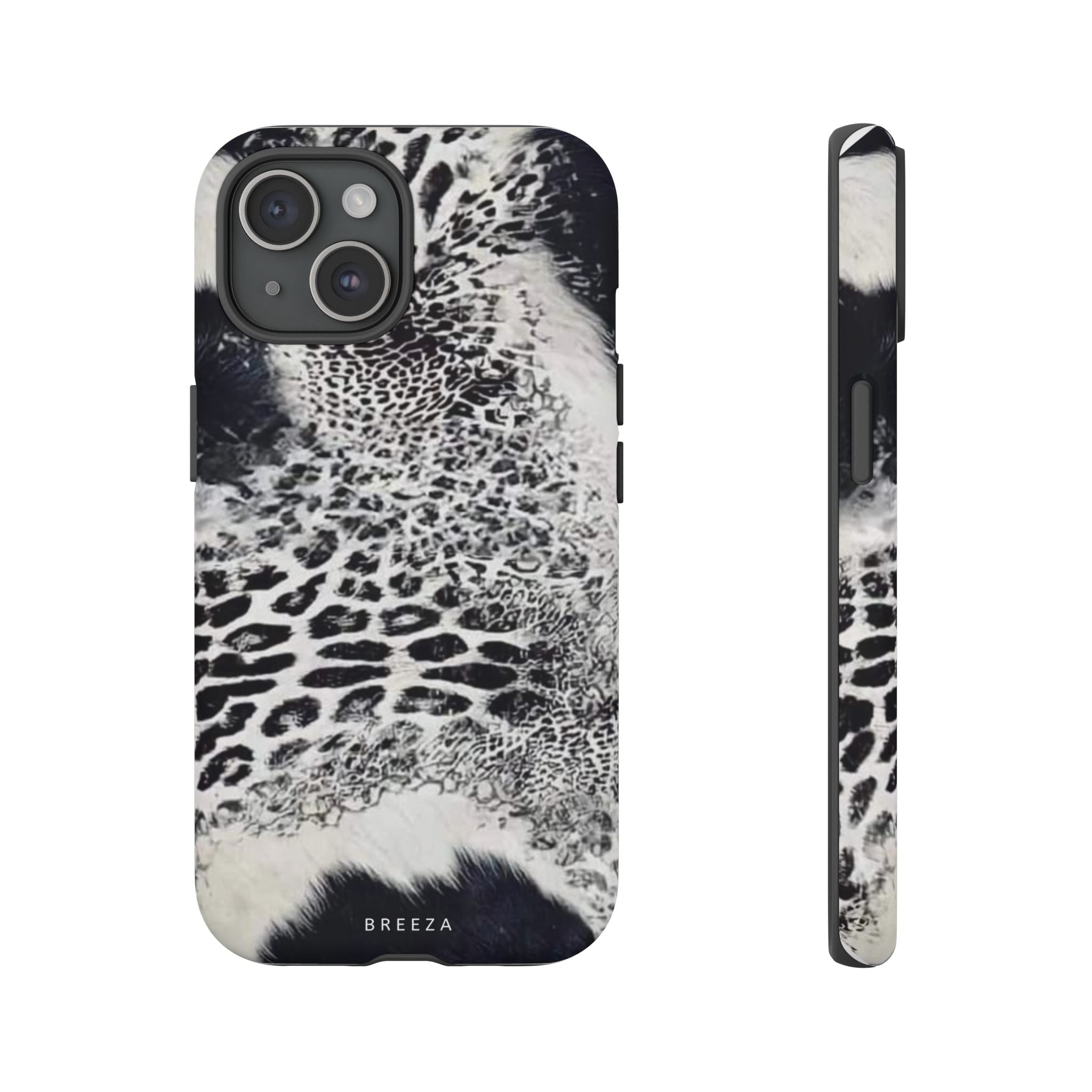 Black & White Leopard Print