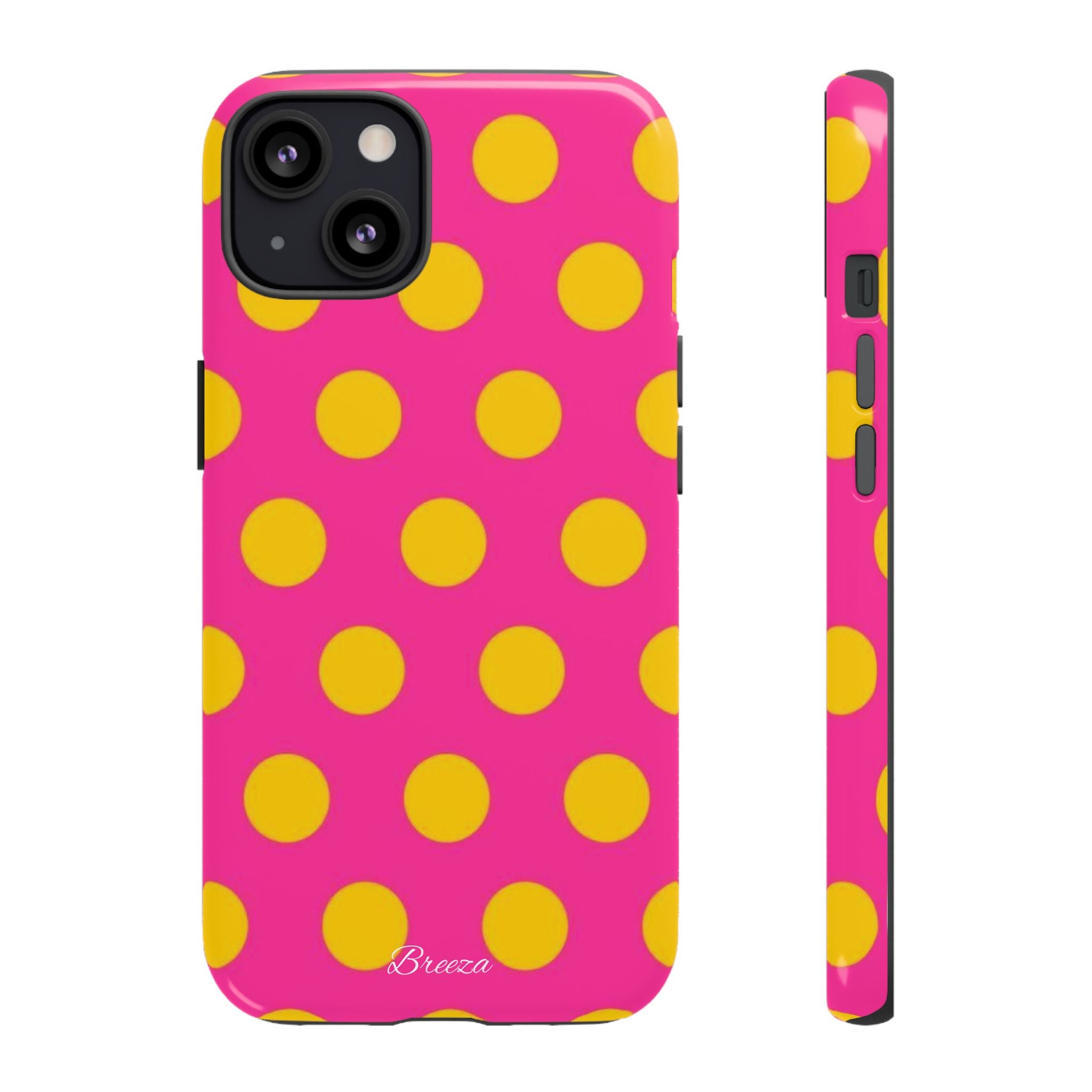Pink & Yellow Dot Phone Case