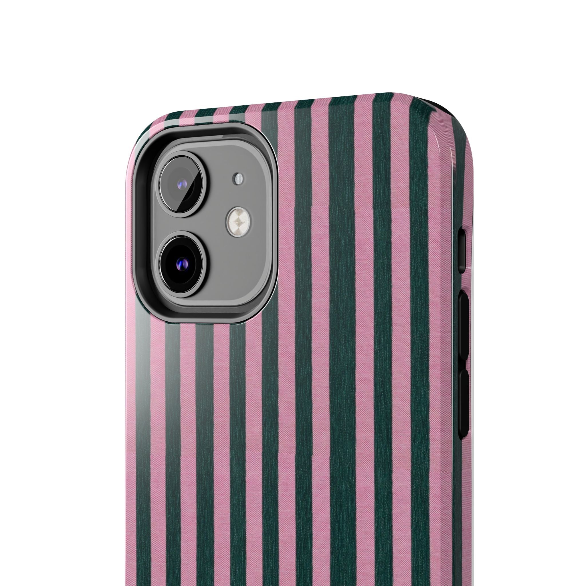 Pink & Green Striped Case