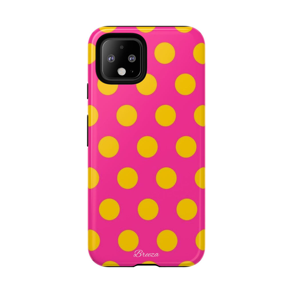 Pink & Yellow Dot Phone Case
