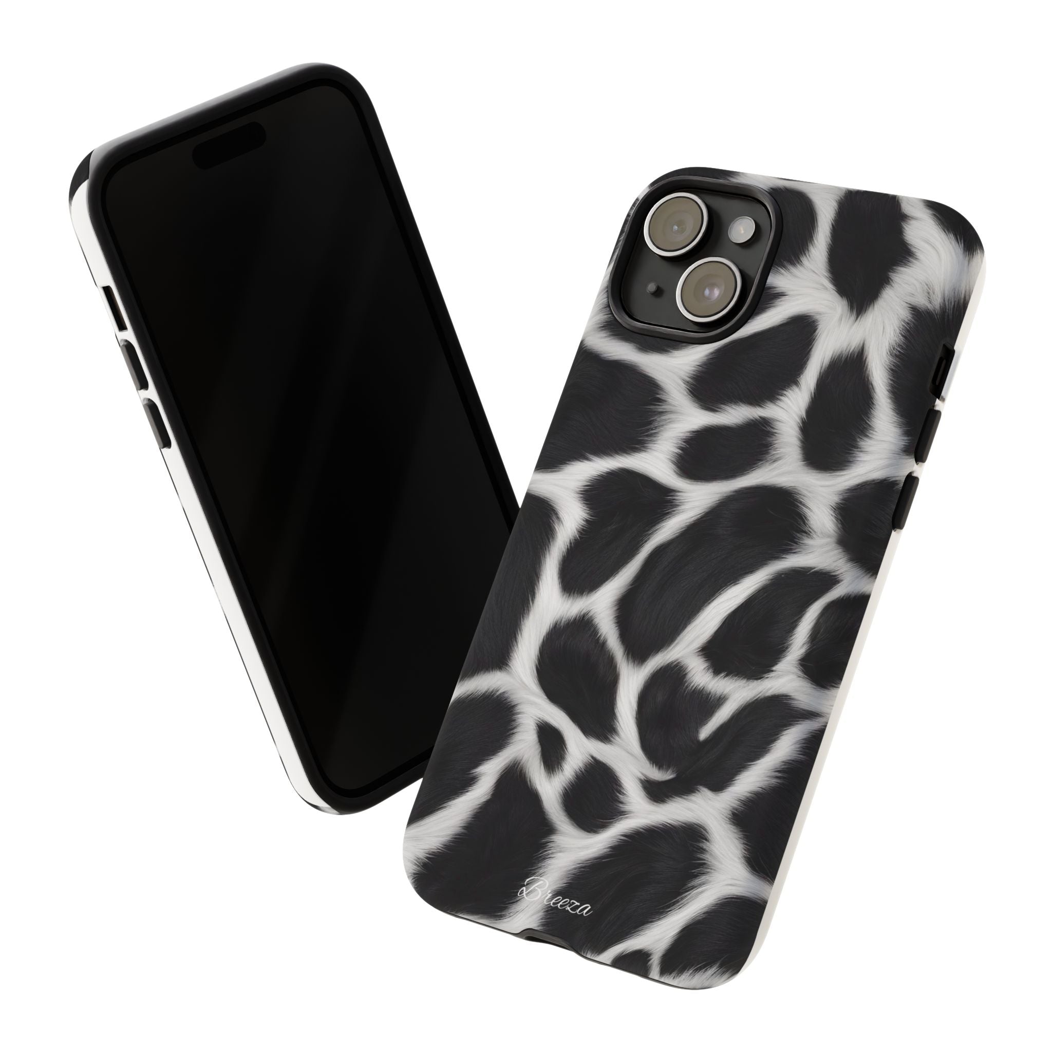Furry Cow Print Phone Case