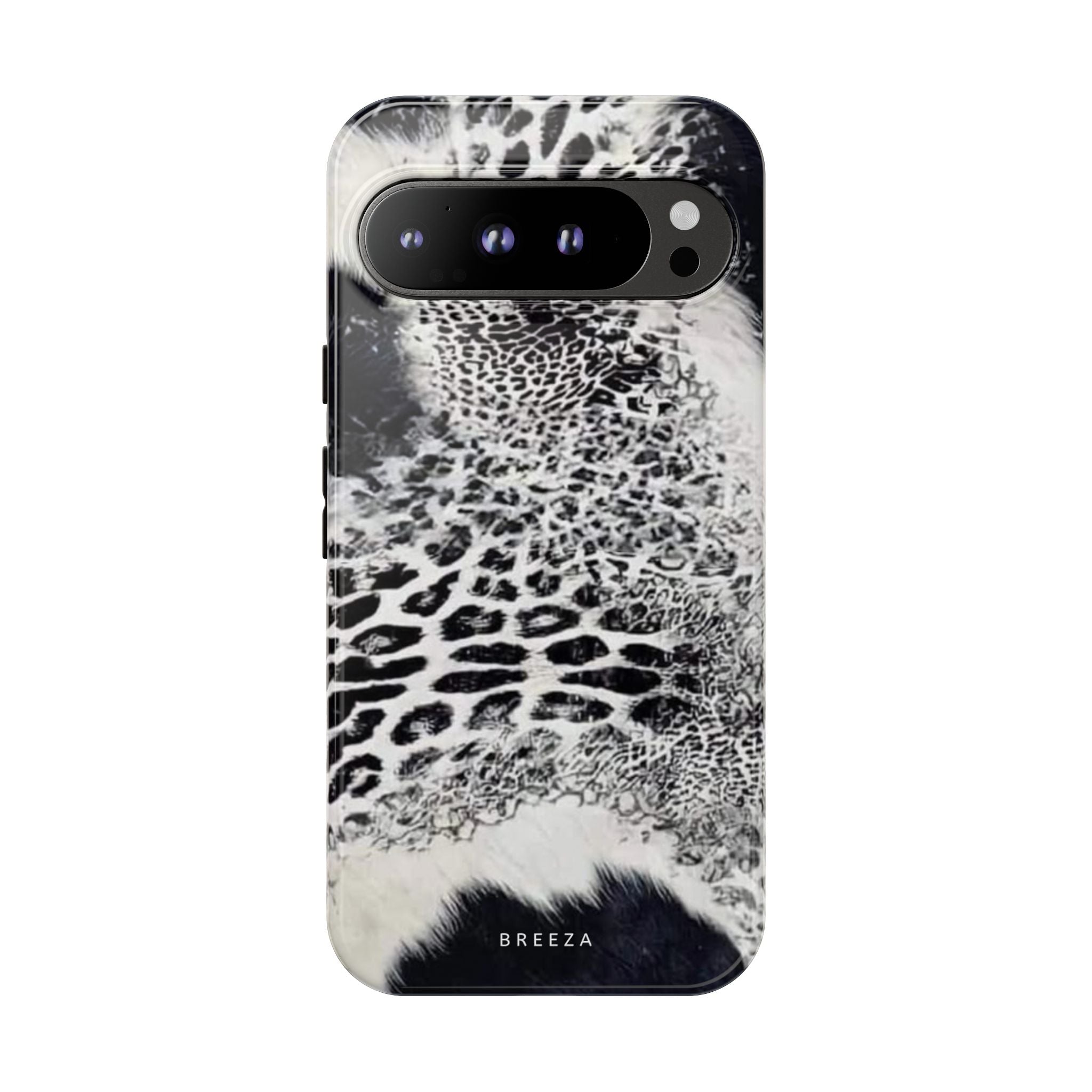 Black & White Leopard Print