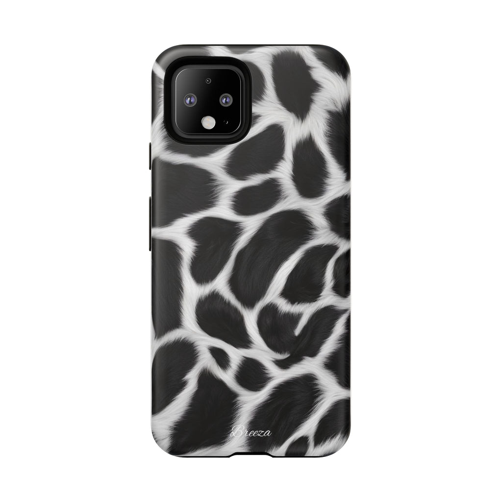 Furry Cow Print Phone Case