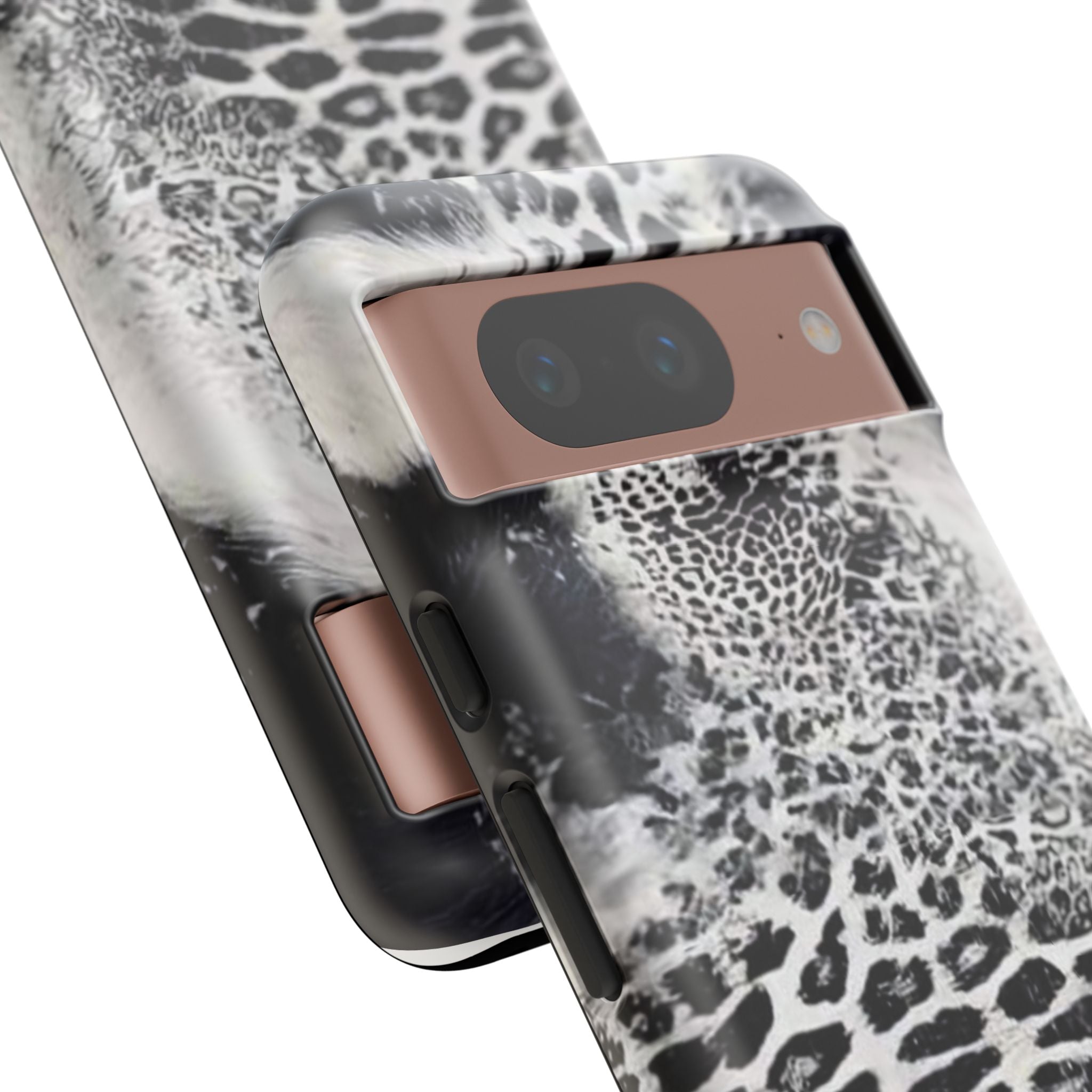 Black & White Leopard Print