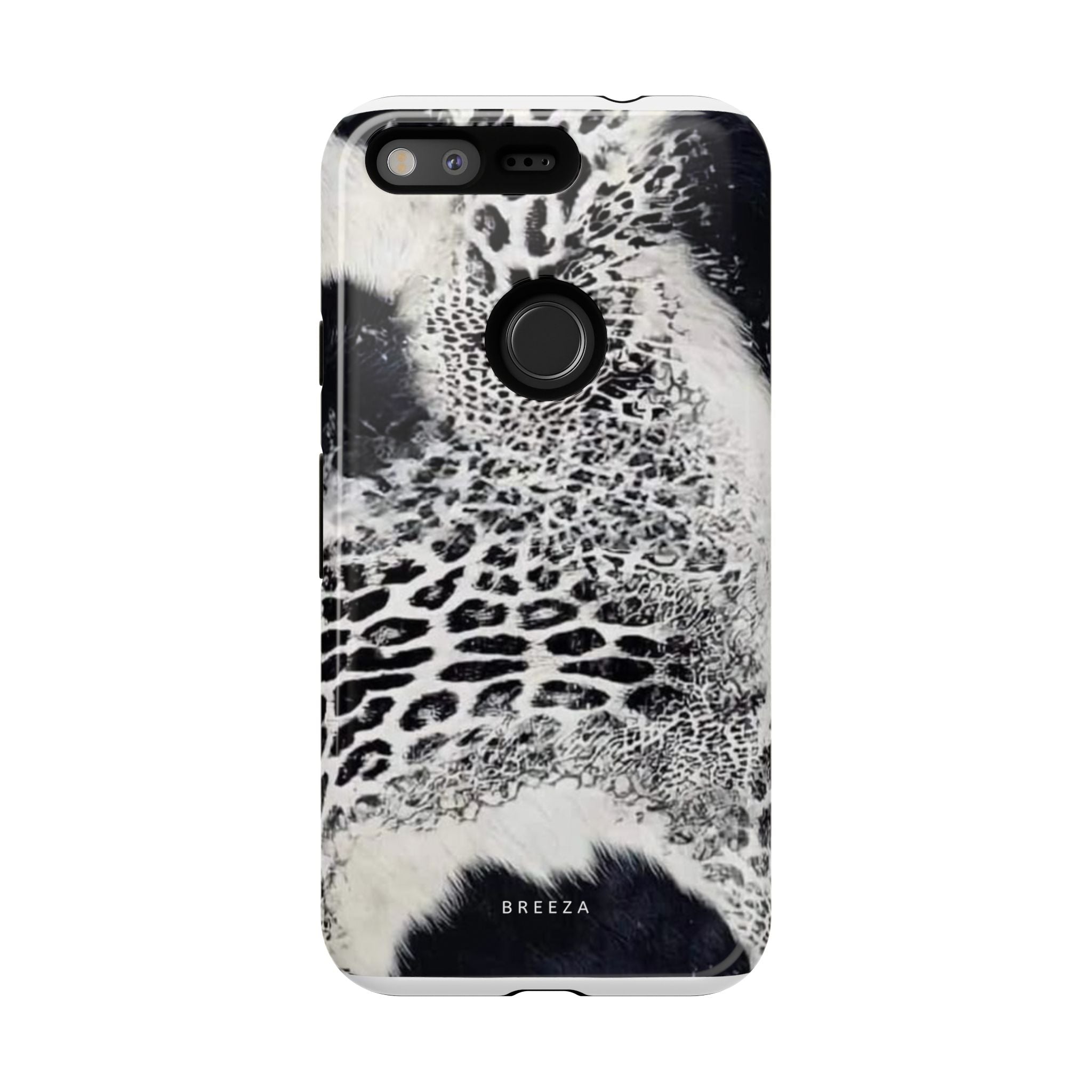 Black & White Leopard Print