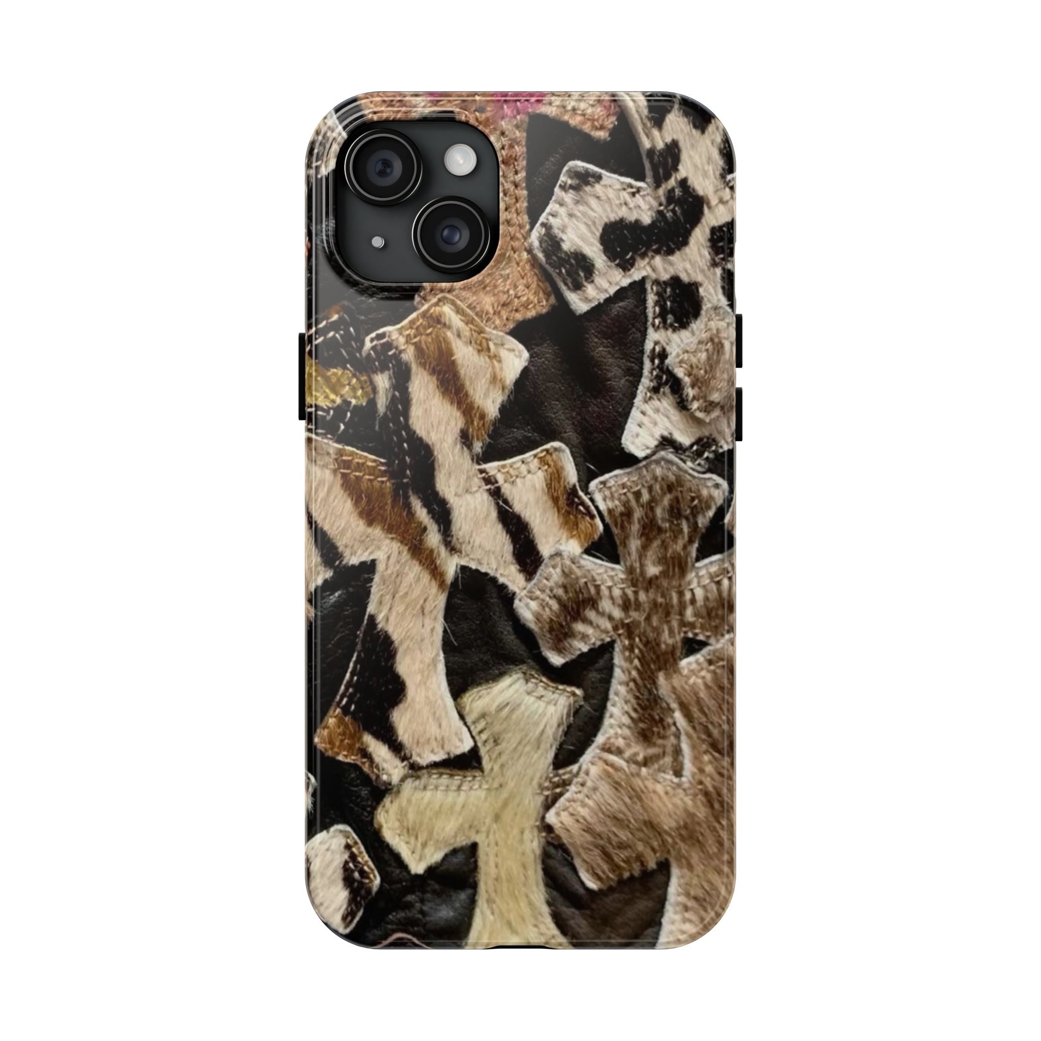 Chrome Heart Inspired Print Phone Case
