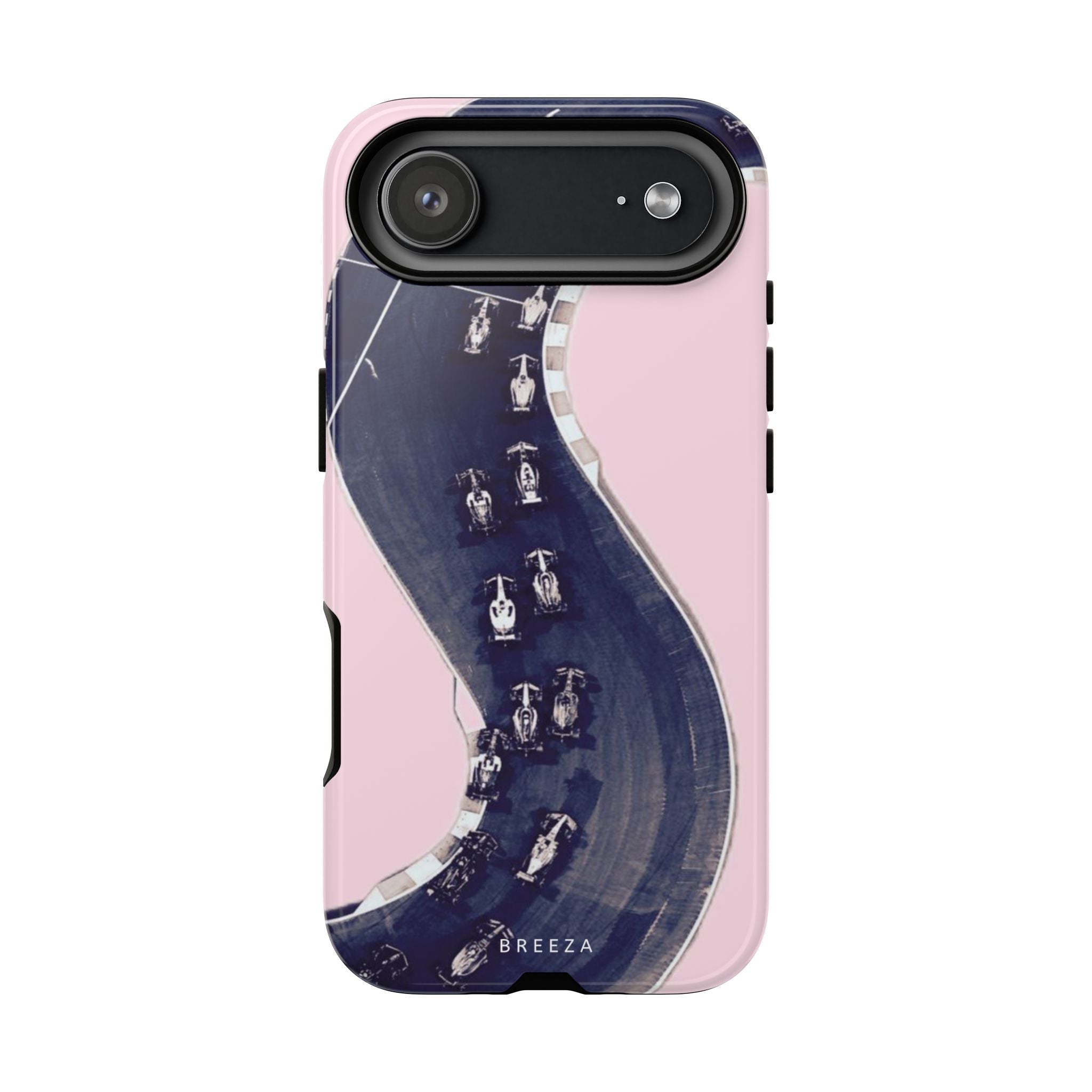 Pink F1 Racing Track Phone Case