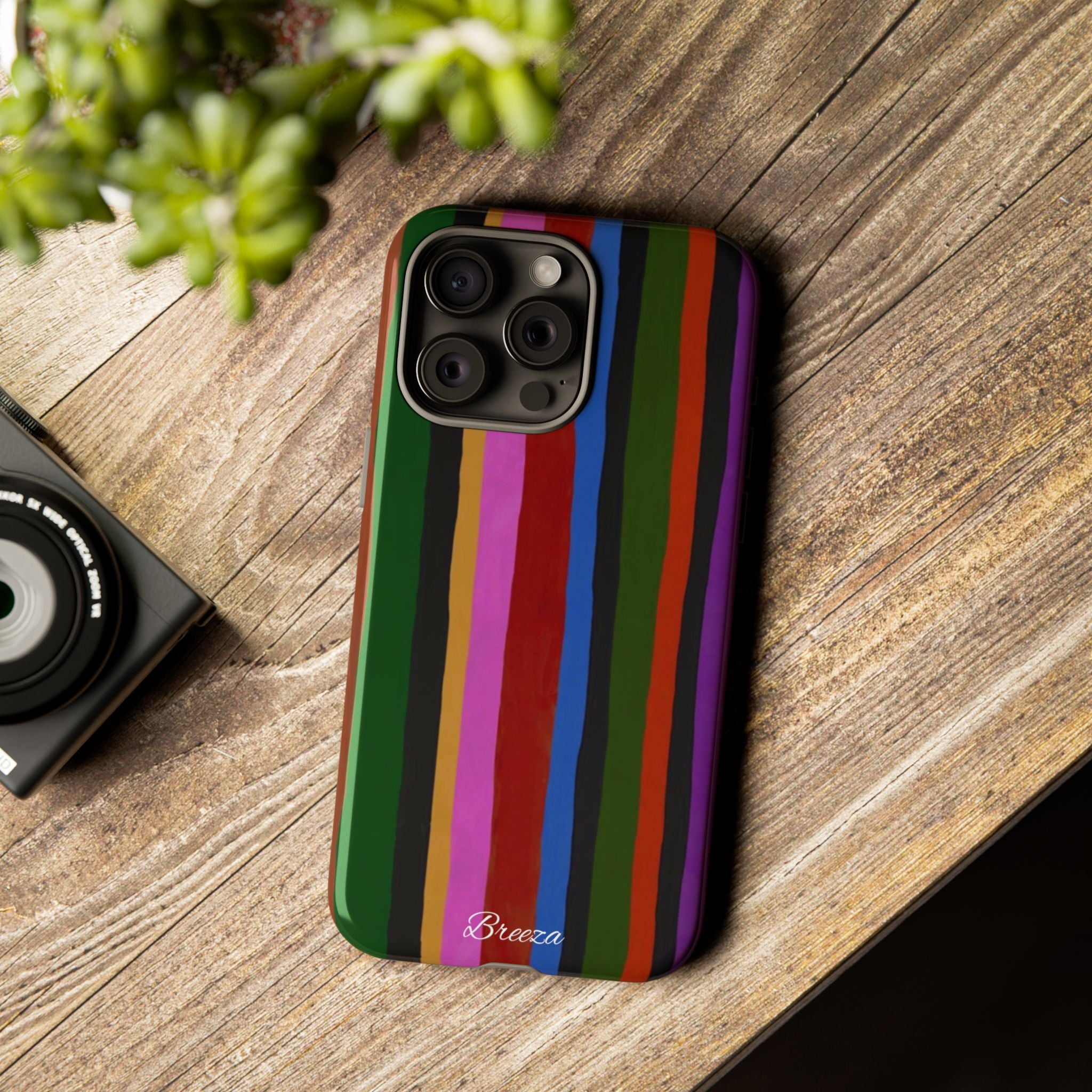 Colorful Striped Phone Case