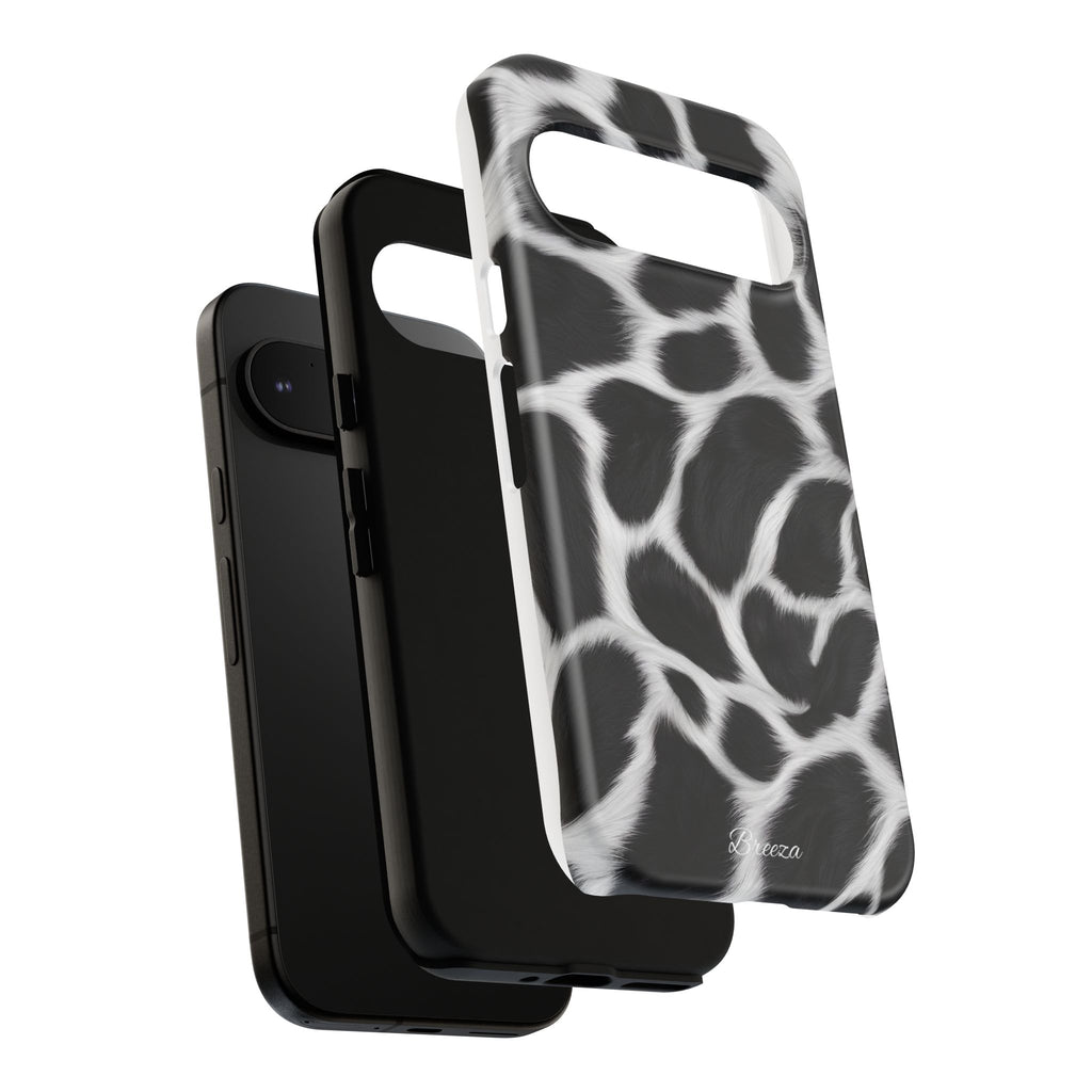 Furry Cow Print Phone Case