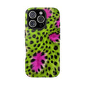 Bold Green & Pink Animal Fur Case