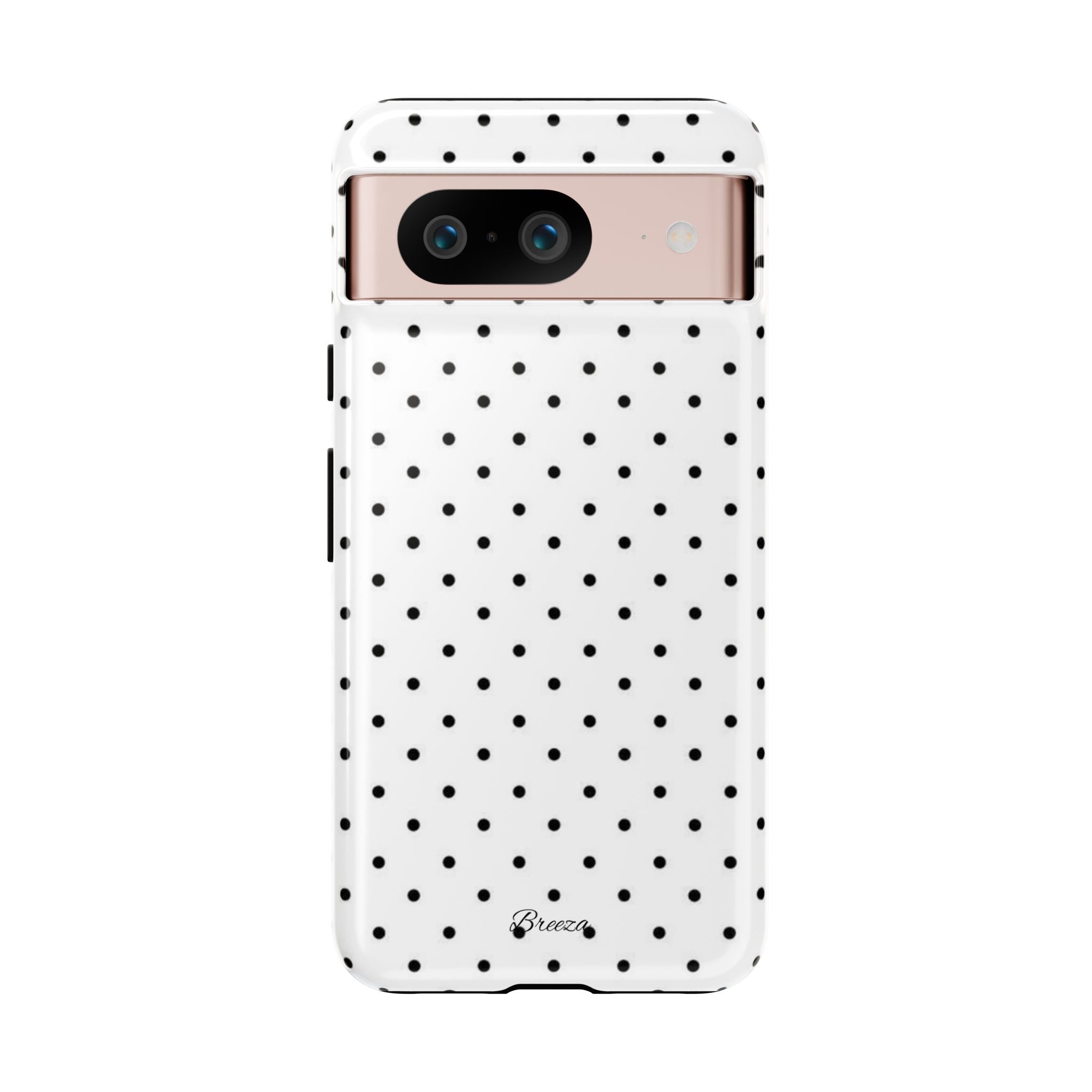 White & Black Polka Dot Phone Case