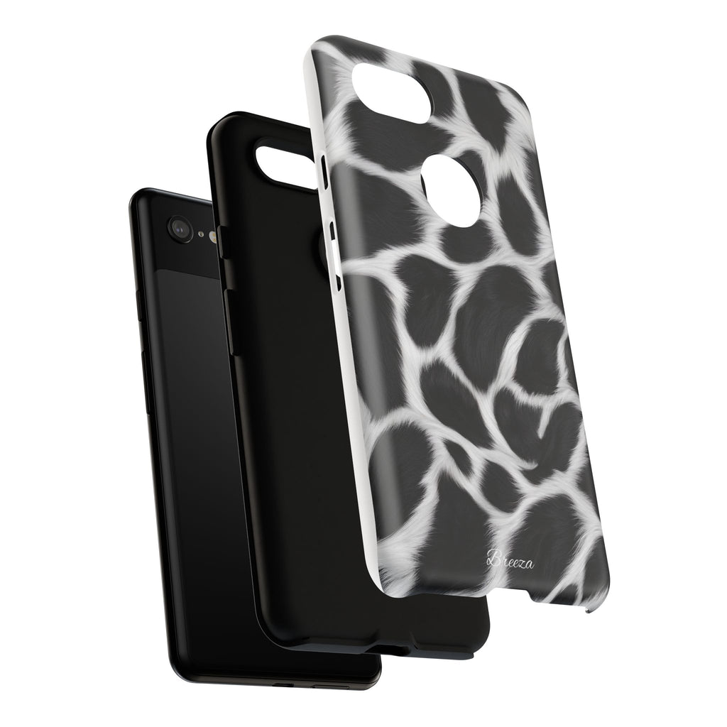 Furry Cow Print Phone Case