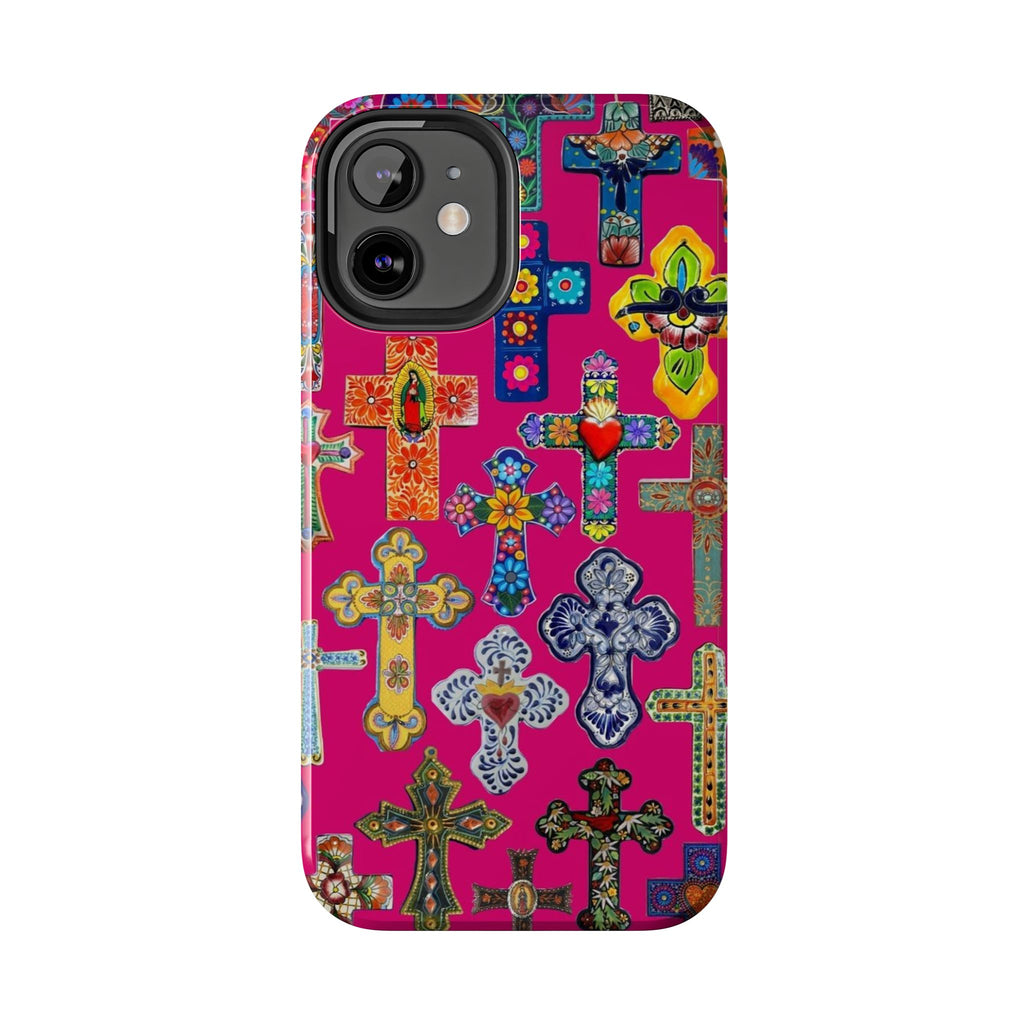 Pink Cross Phone Case