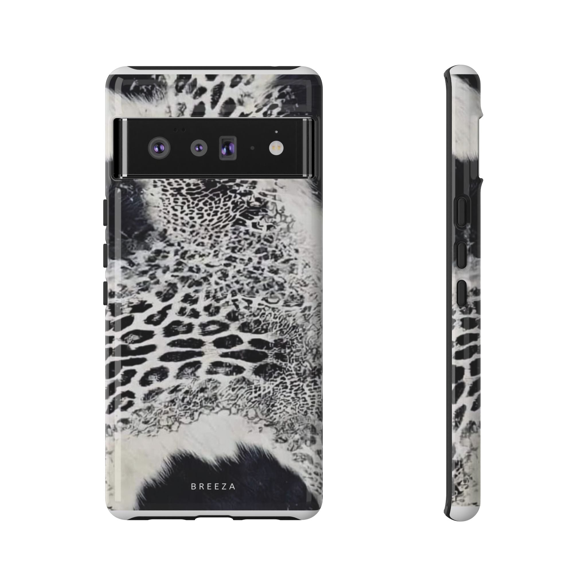 Black & White Leopard Print