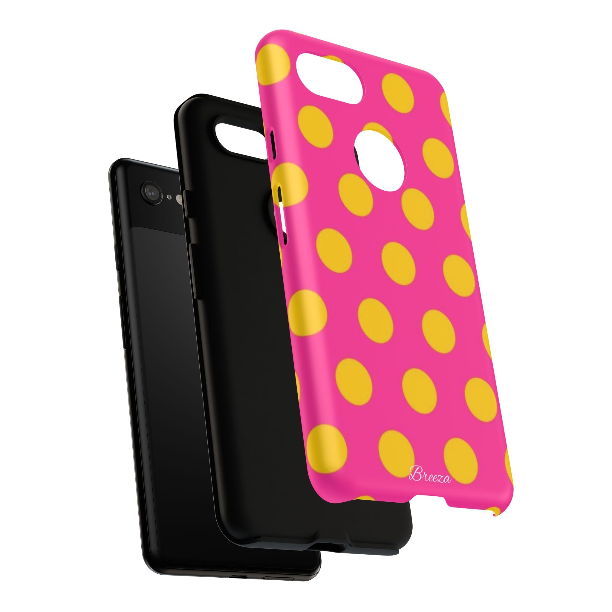 Pink & Yellow Dot Phone Case