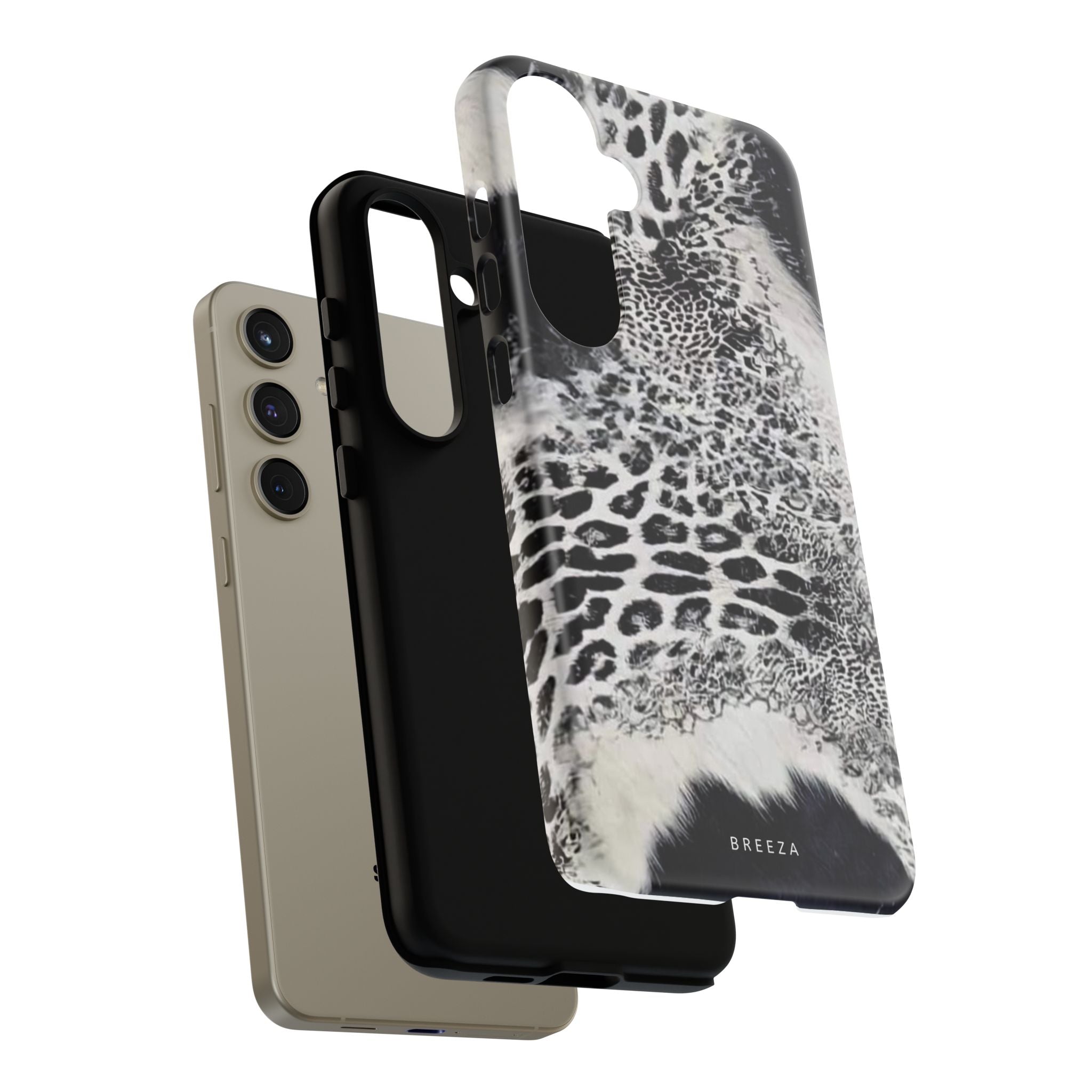 Black & White Leopard Print