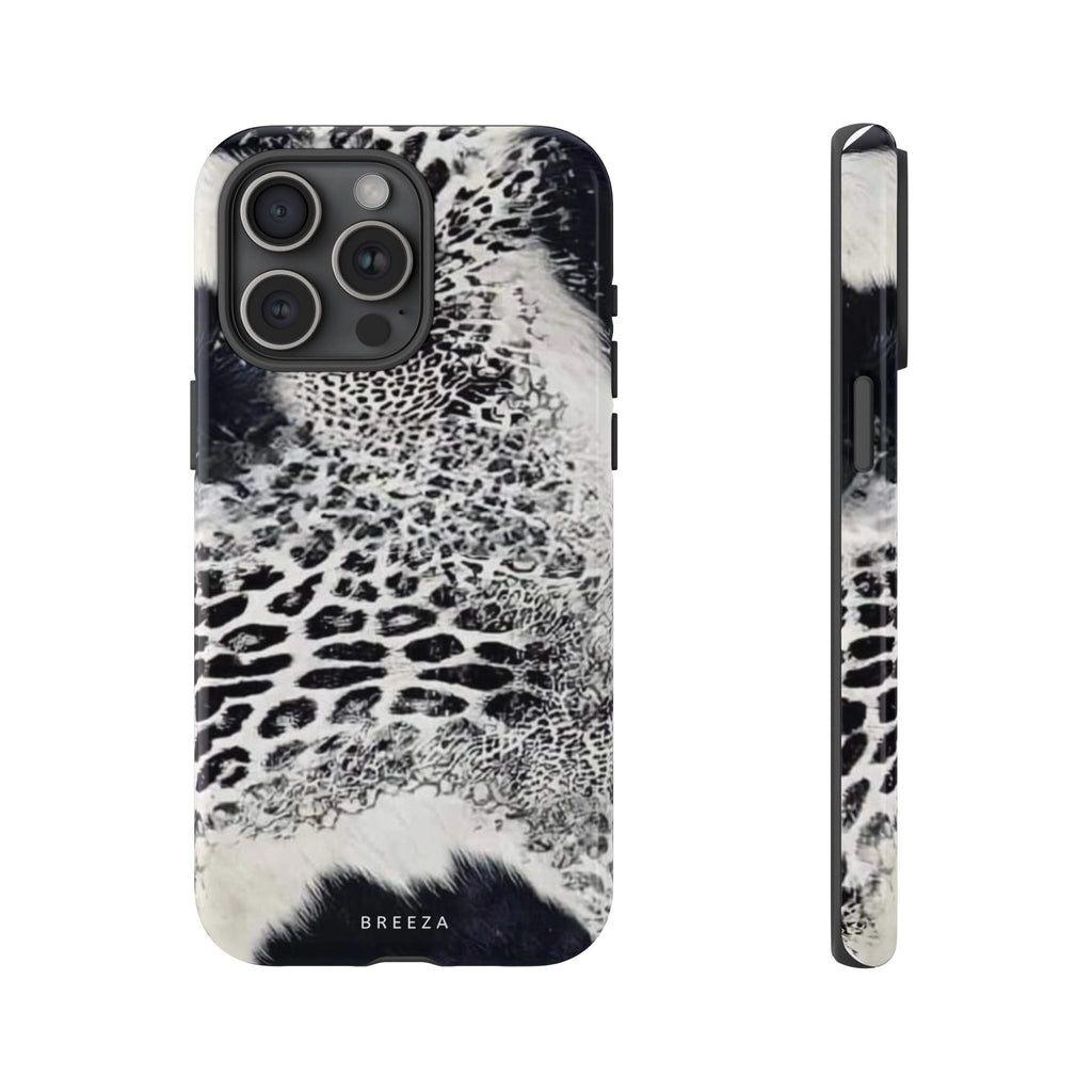 Black & White Leopard Print