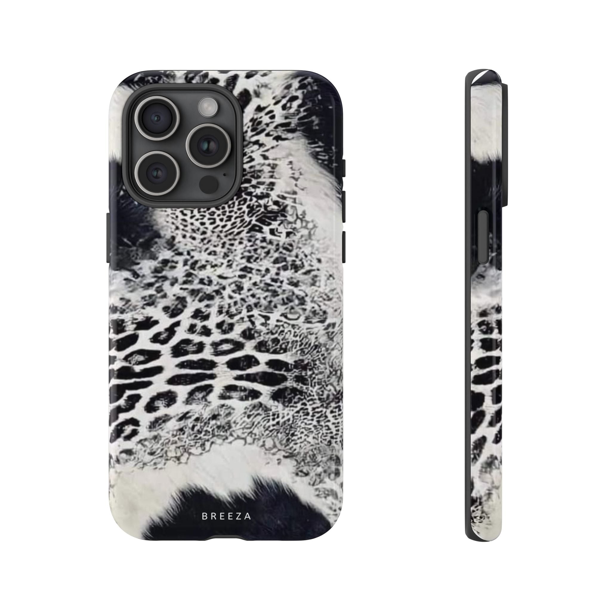 Black & White Leopard Print