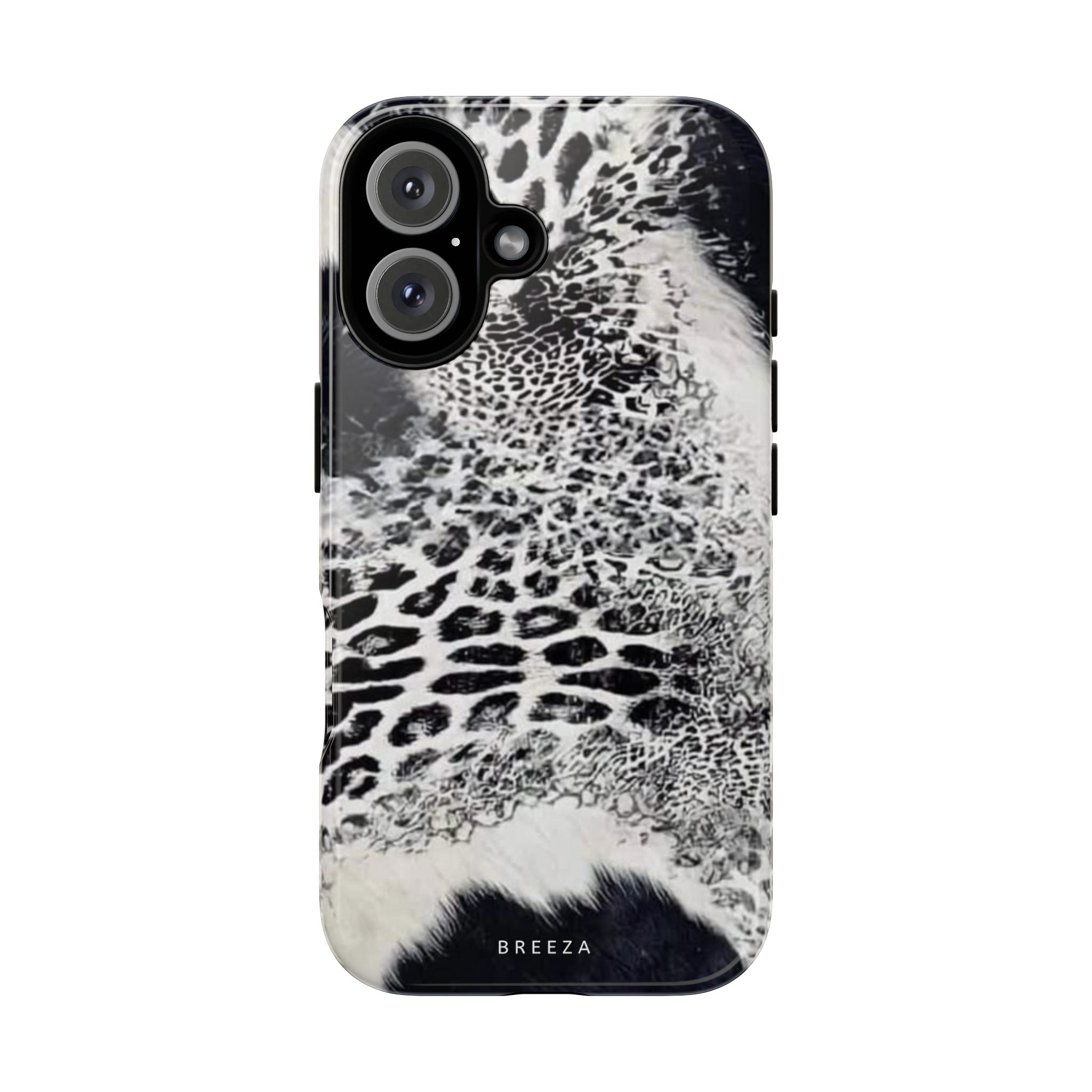 Black & White Leopard Print