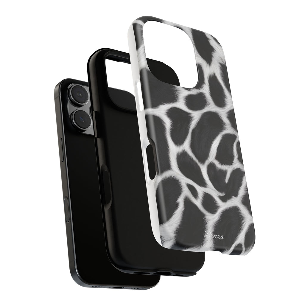 Furry Cow Print Phone Case