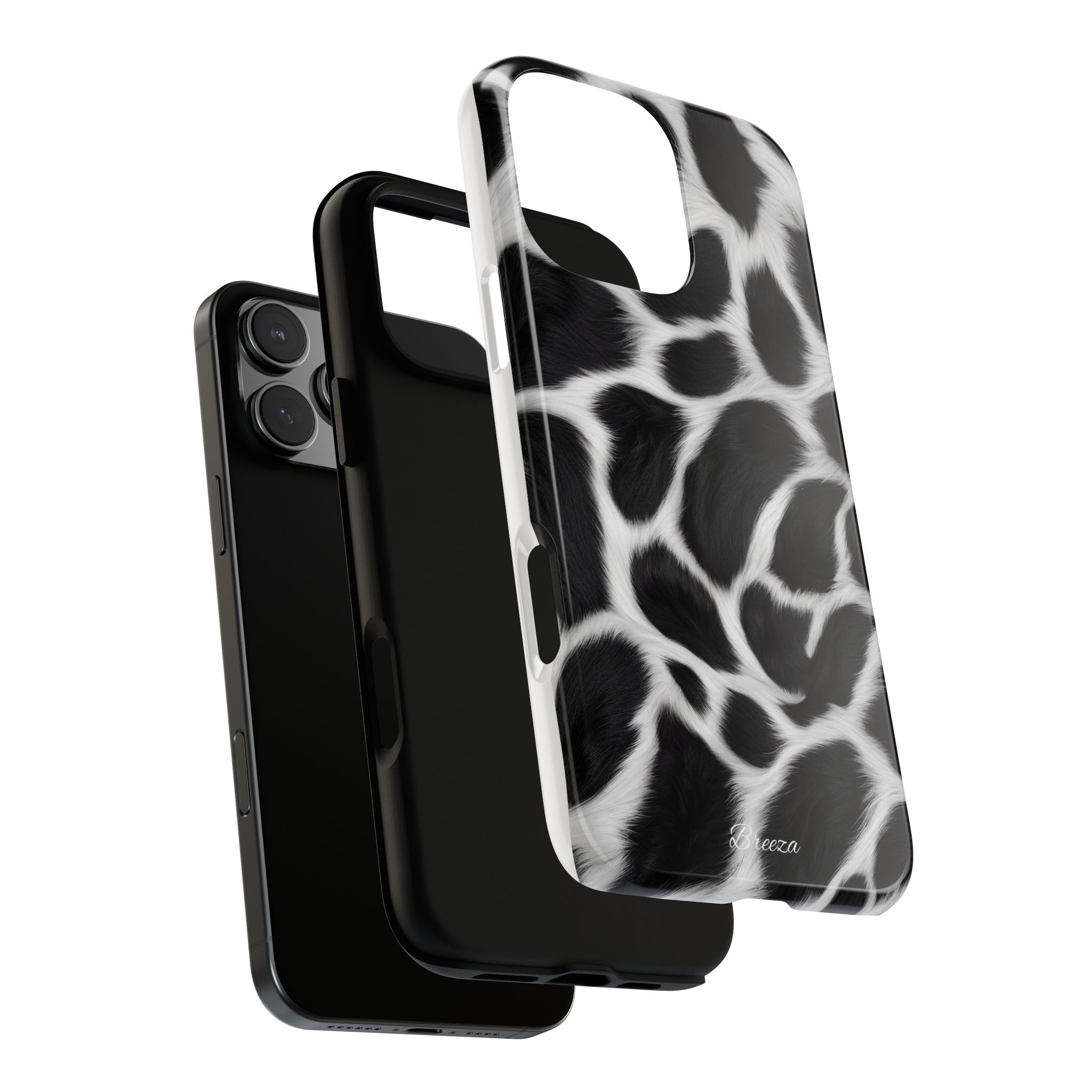 Furry Cow Print Phone Case